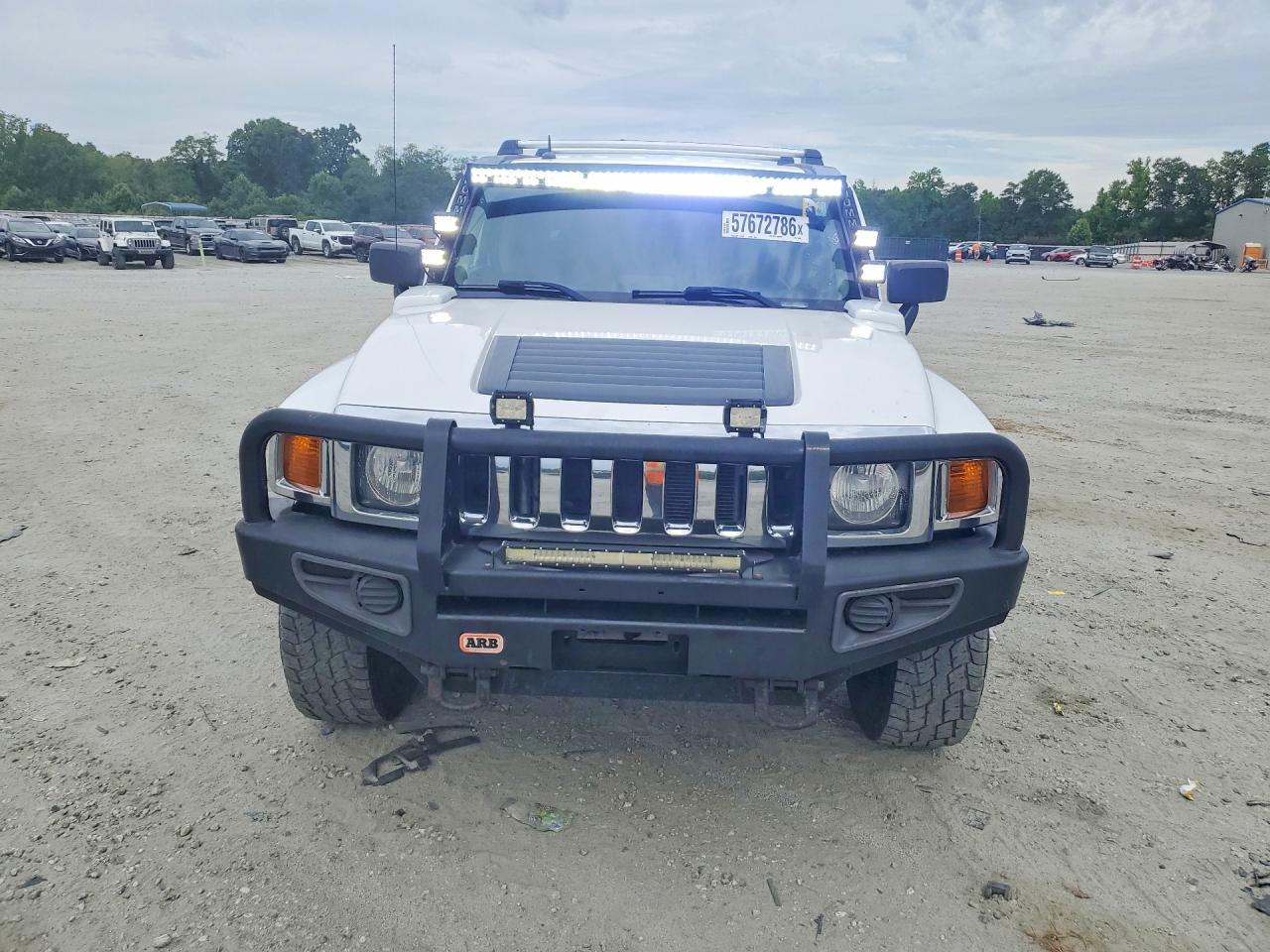 2009 Hummer H3t White vin: 5GNEN13E798125029