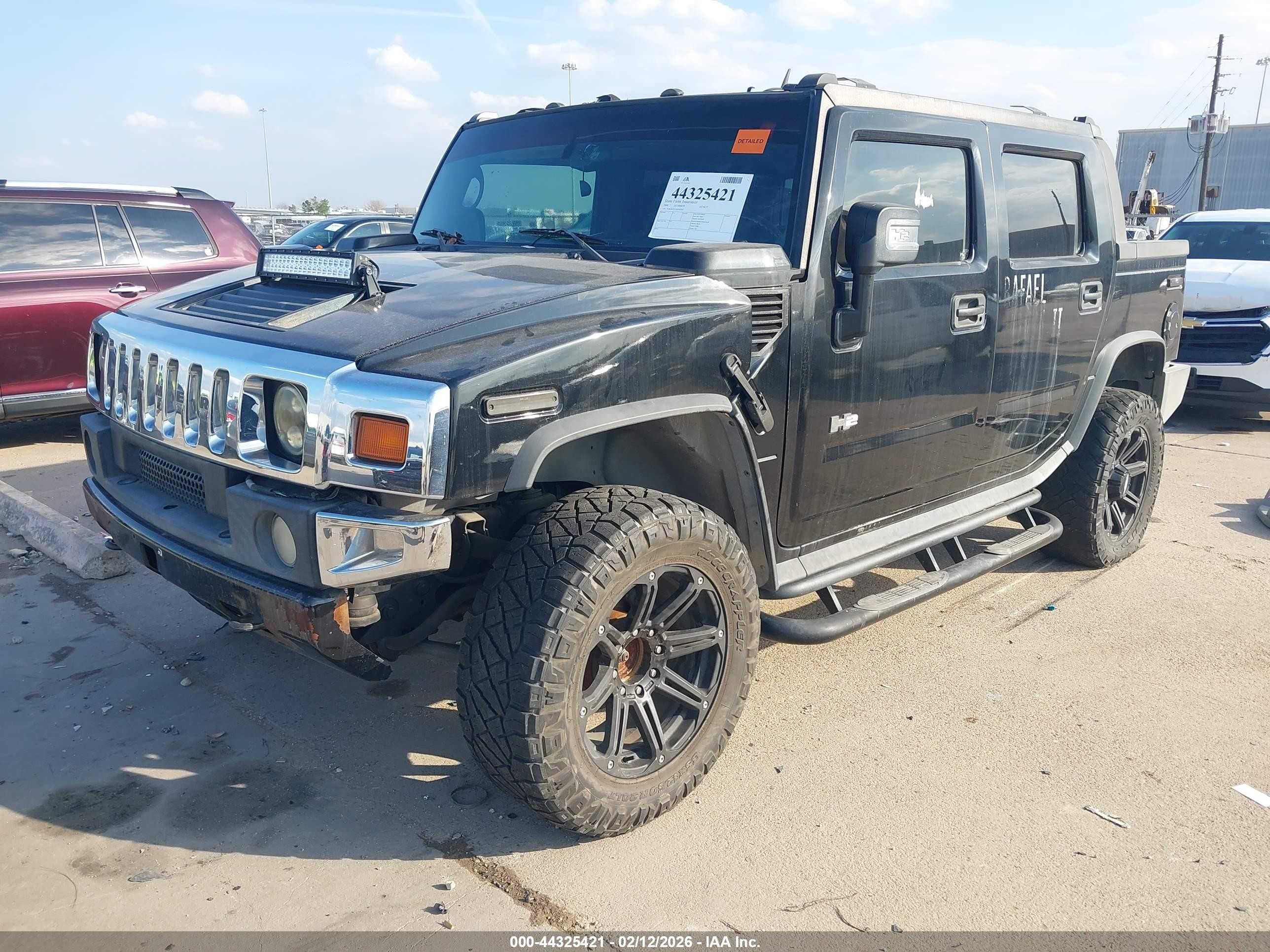 2006 Hummer H2 Sut   Черный vin: 5GRGN22U36H102431