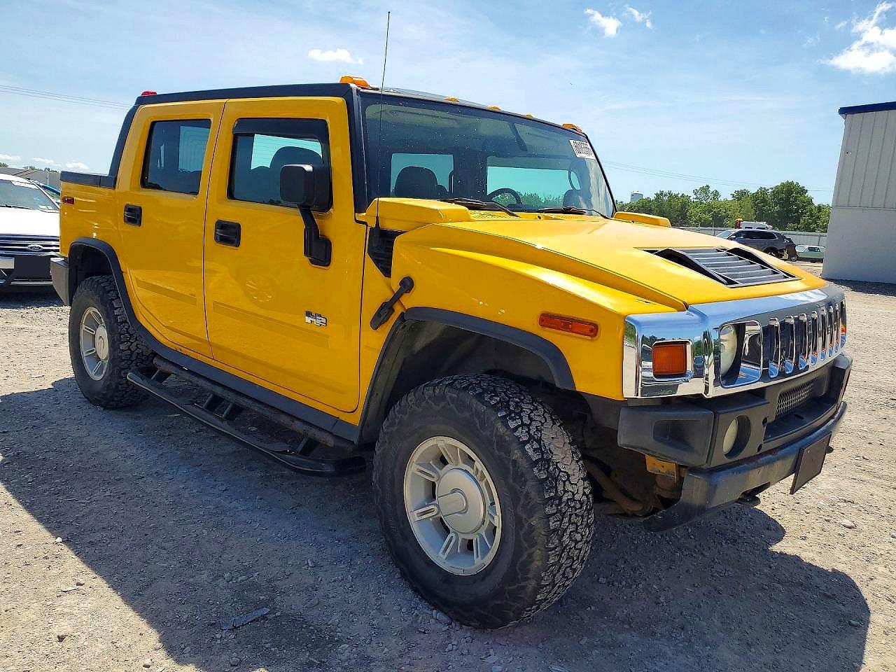 2005 Hummer H2 Sut Yellow vin: 5GRGN22U65H118265