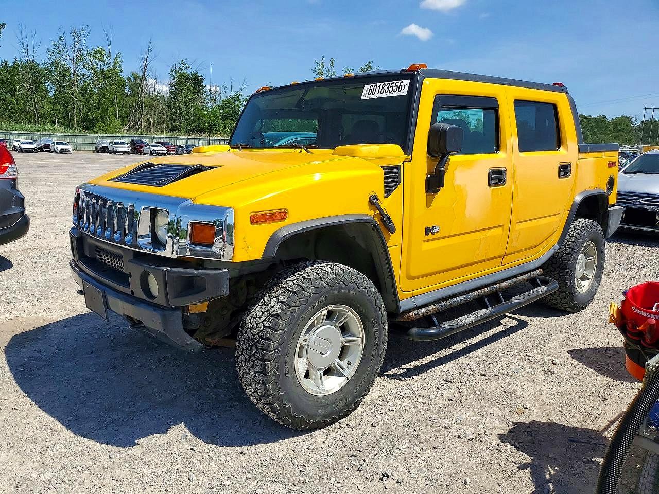 2005 Hummer H2 Sut Yellow vin: 5GRGN22U65H118265