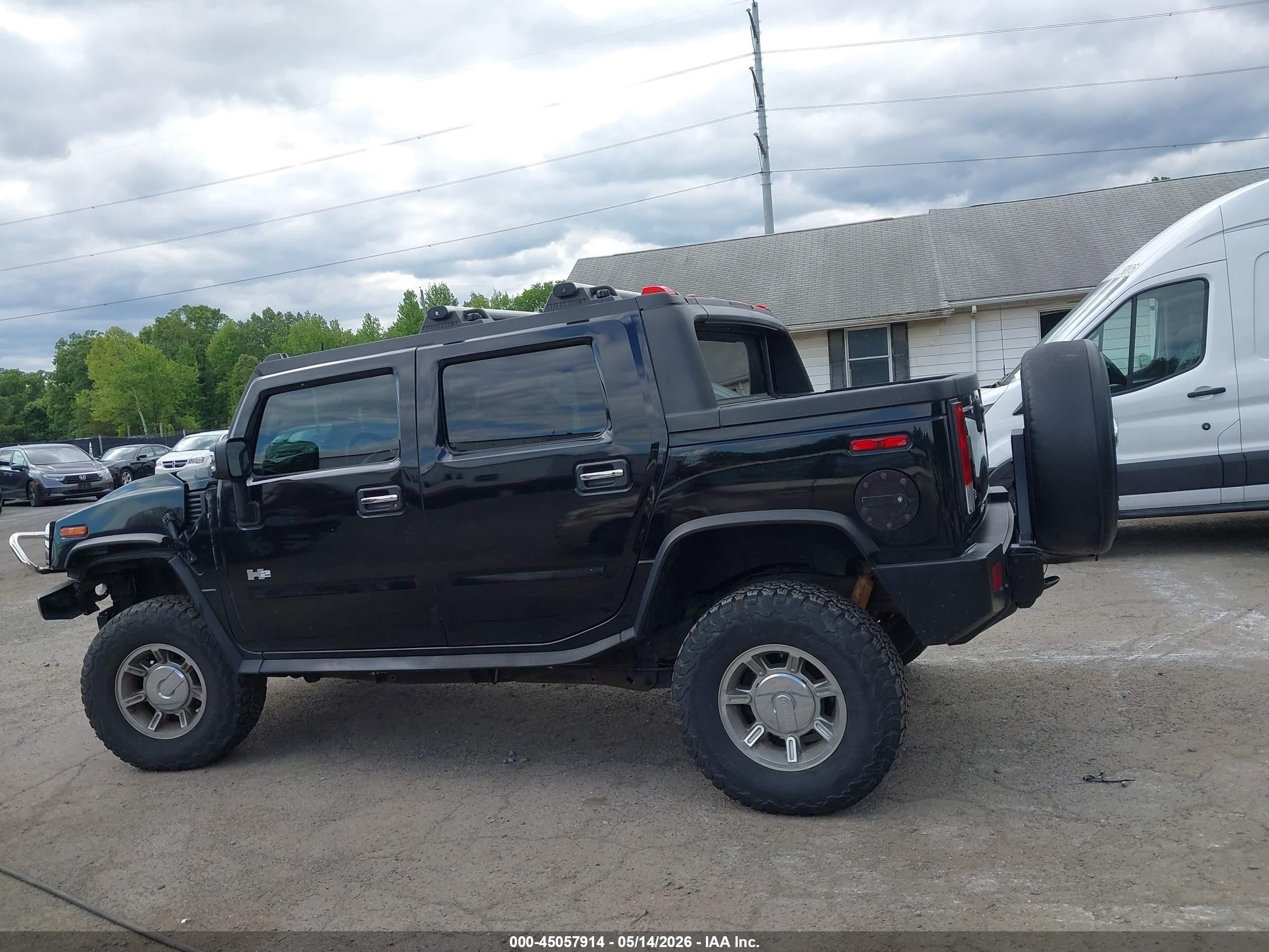 2007 Hummer H2 Sut   Черный vin: 5GRGN22U67H110234