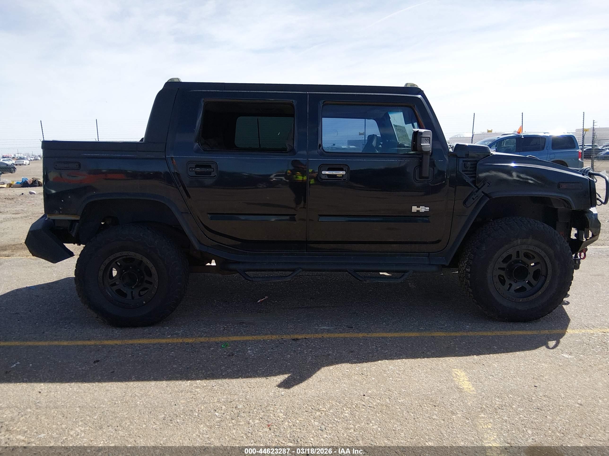 2006 Hummer H2 Sut   Черный vin: 5GRGN22U86H101548