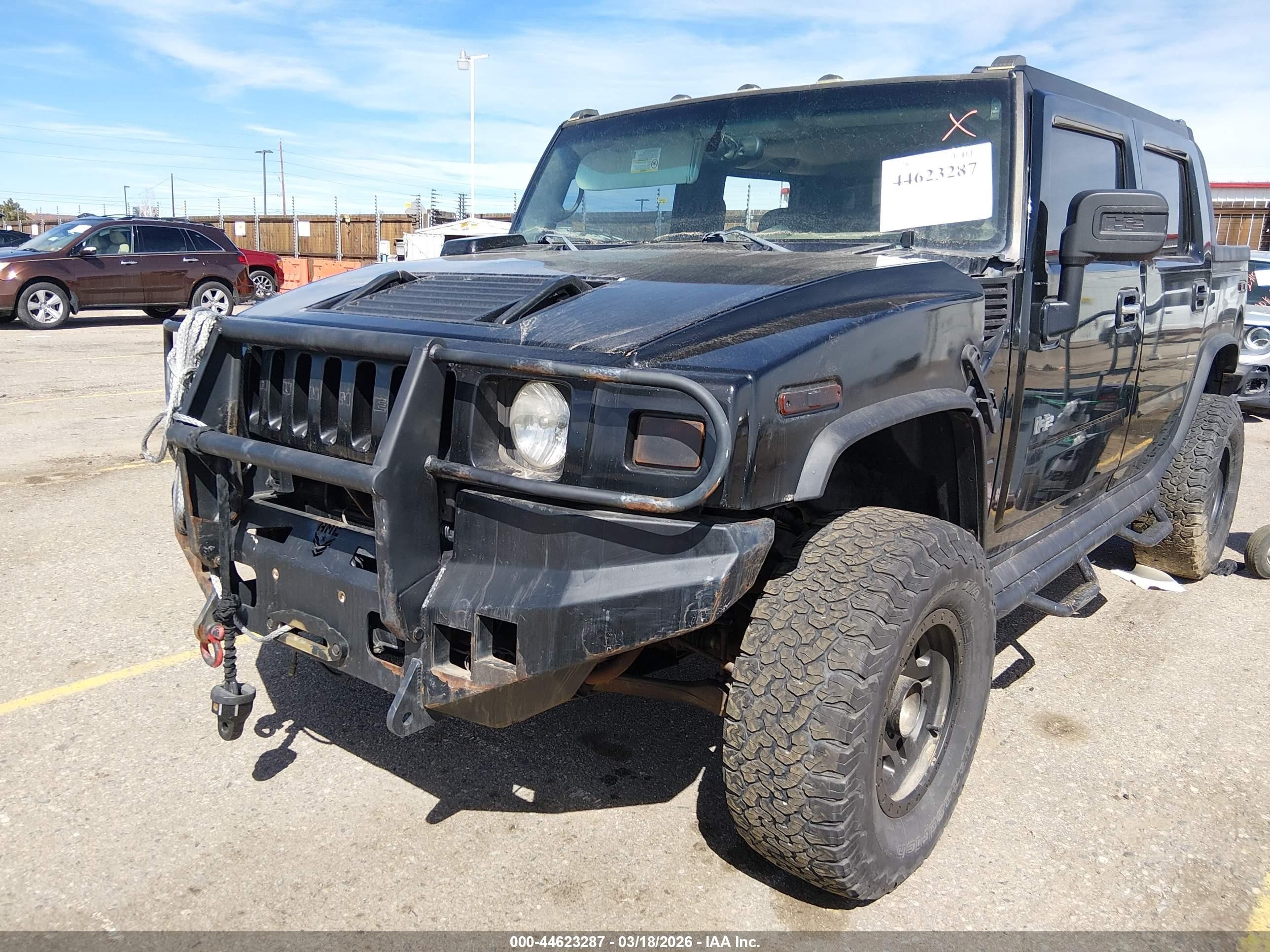 2006 Hummer H2 Sut   Черный vin: 5GRGN22U86H101548