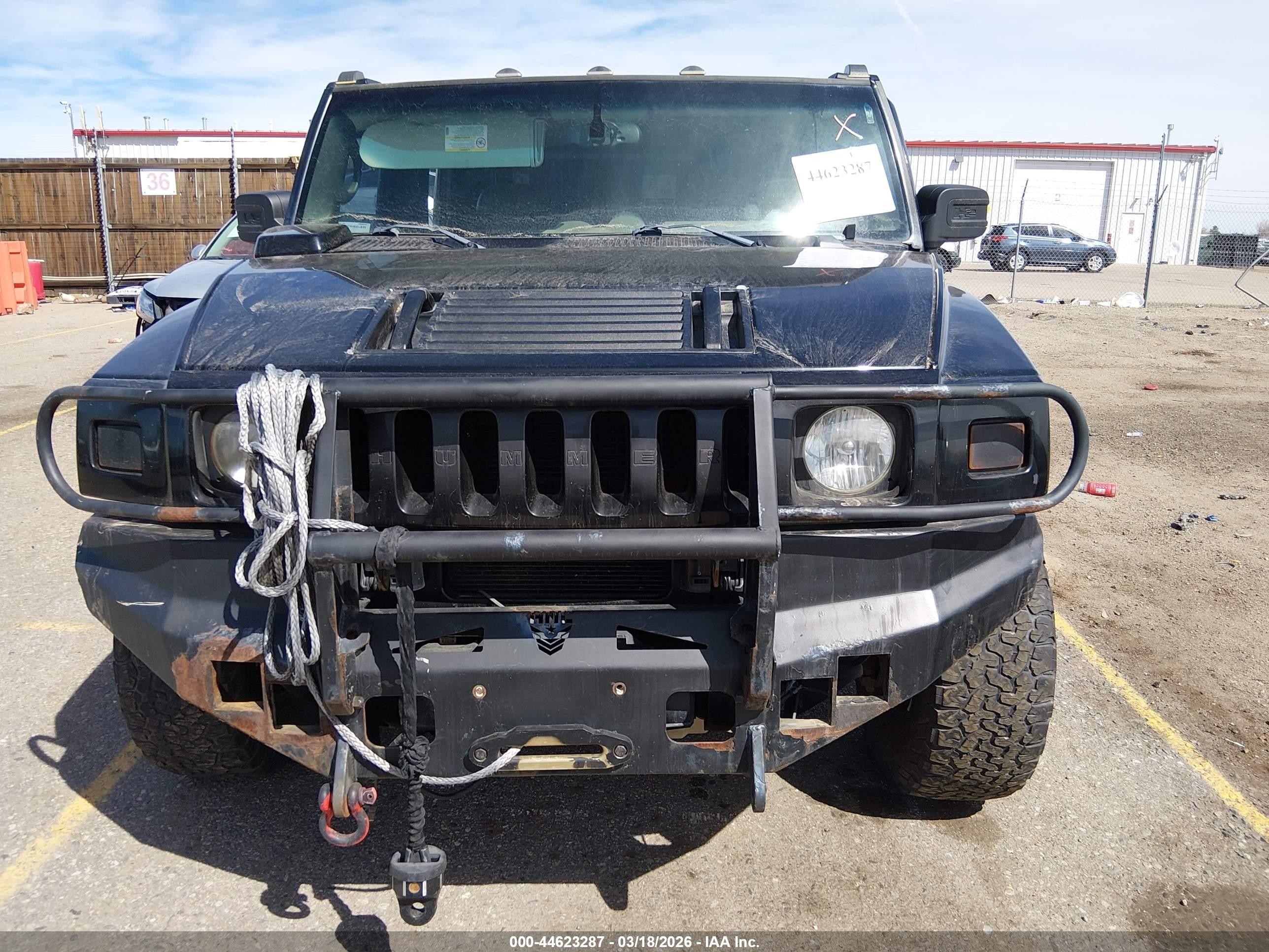 2006 Hummer H2 Sut   Черный vin: 5GRGN22U86H101548