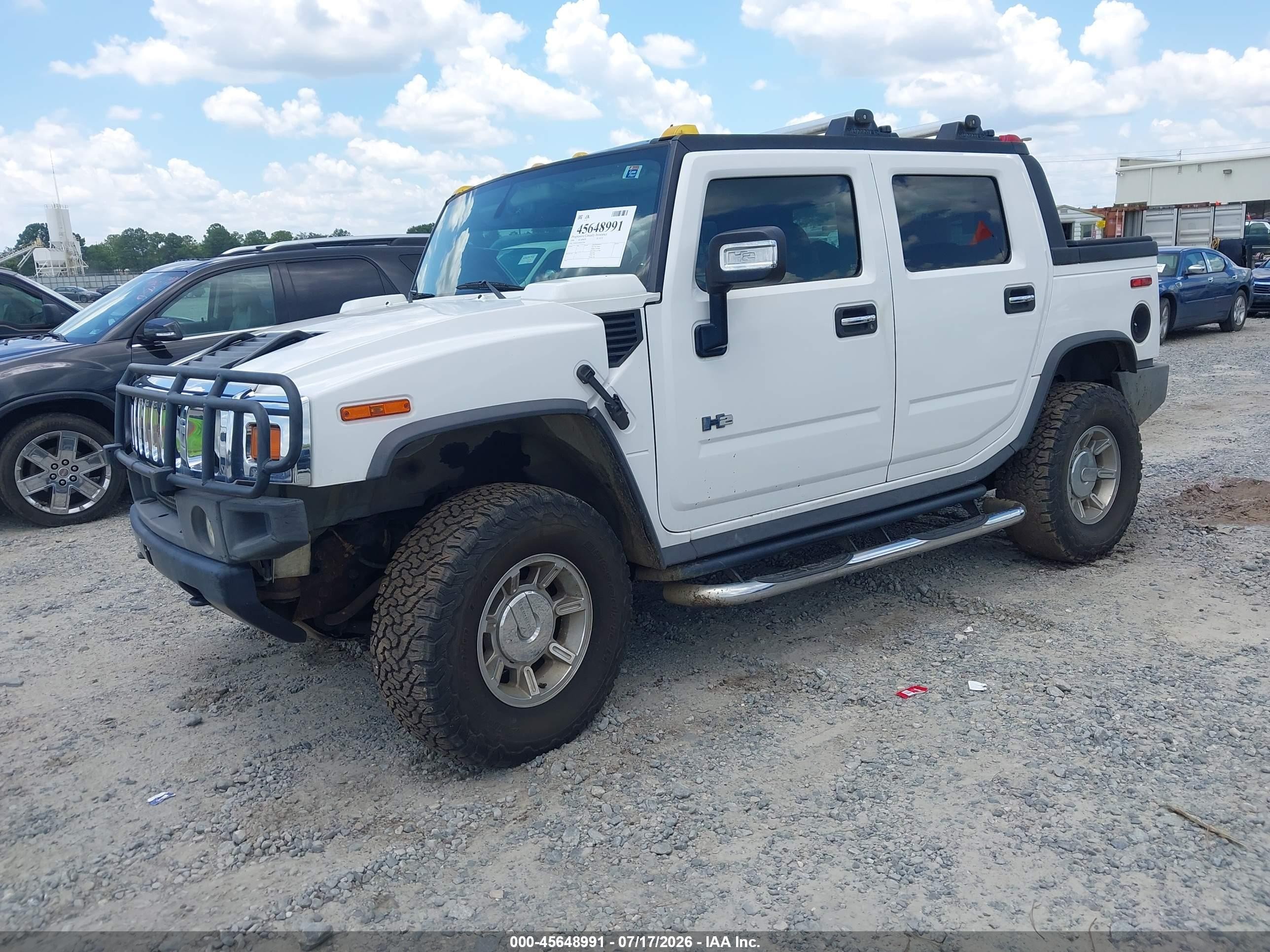 2006 Hummer H2 Sut   Белый vin: 5GRGN22U86H107981