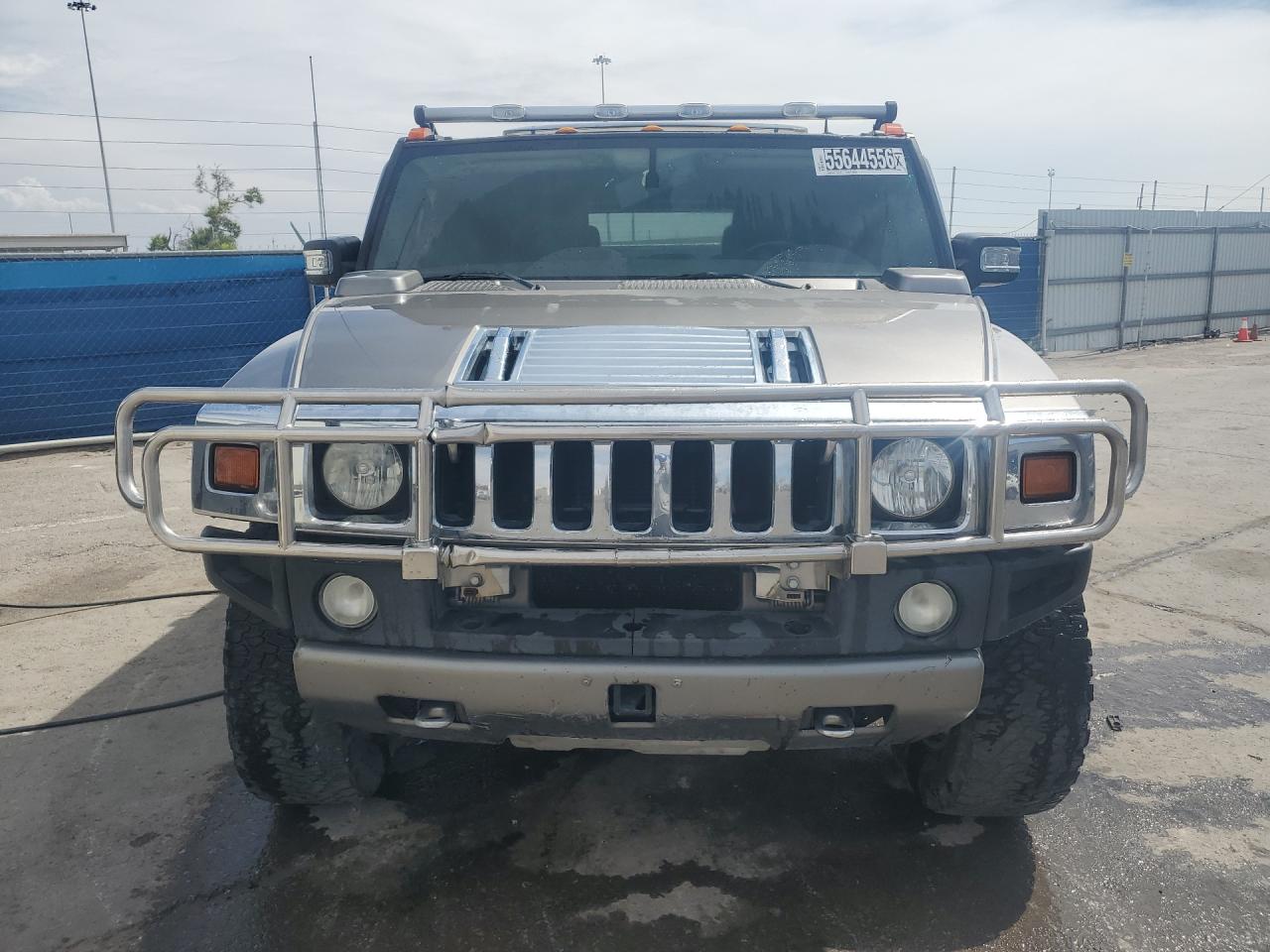 2008 Hummer H2 Gray vin: 5GRGN23808H108854 Damage: Grille, Broken, Replacement Required