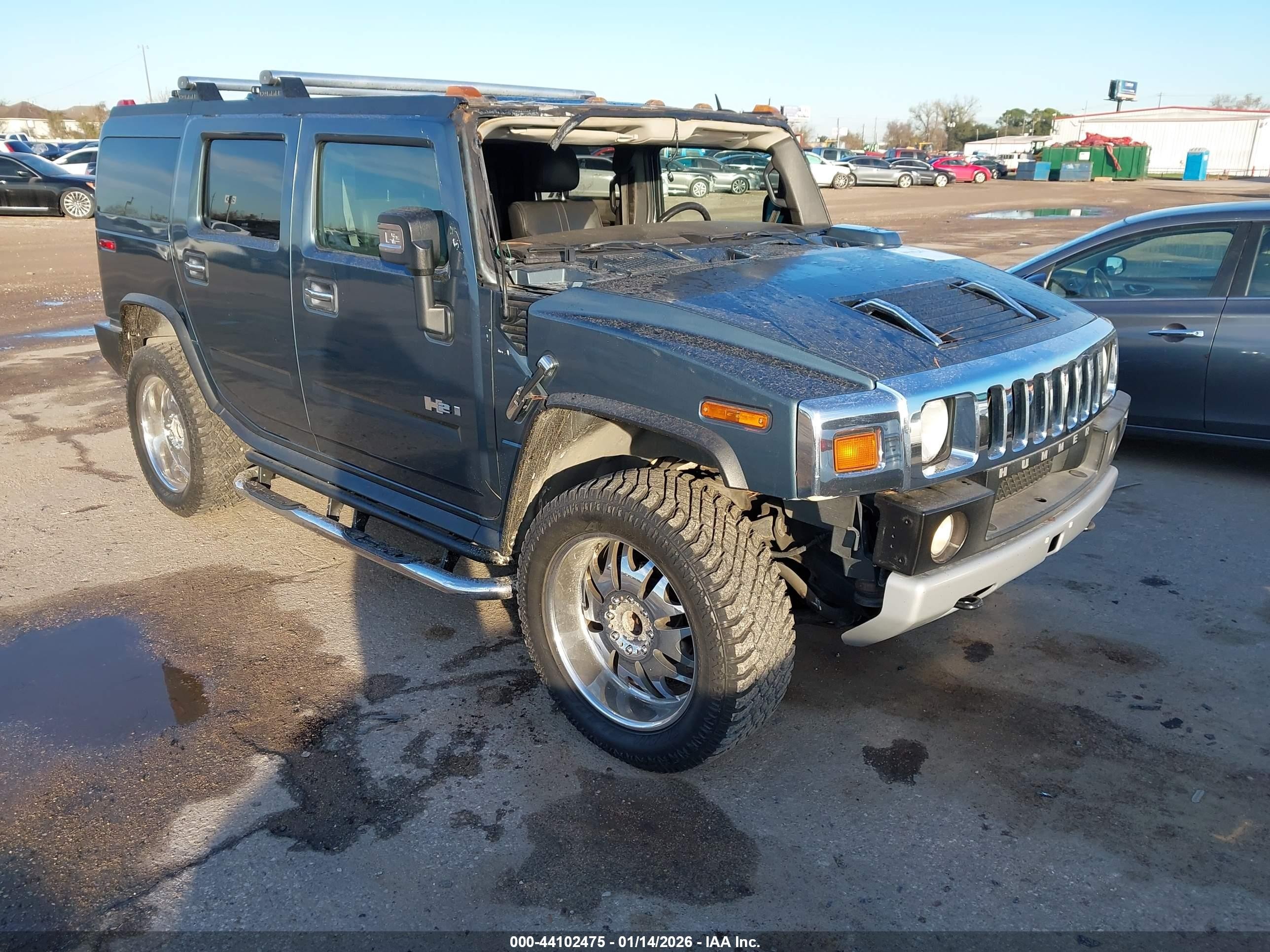 2008 Hummer H2 Suv   Green vin: 5GRGN23818H109074