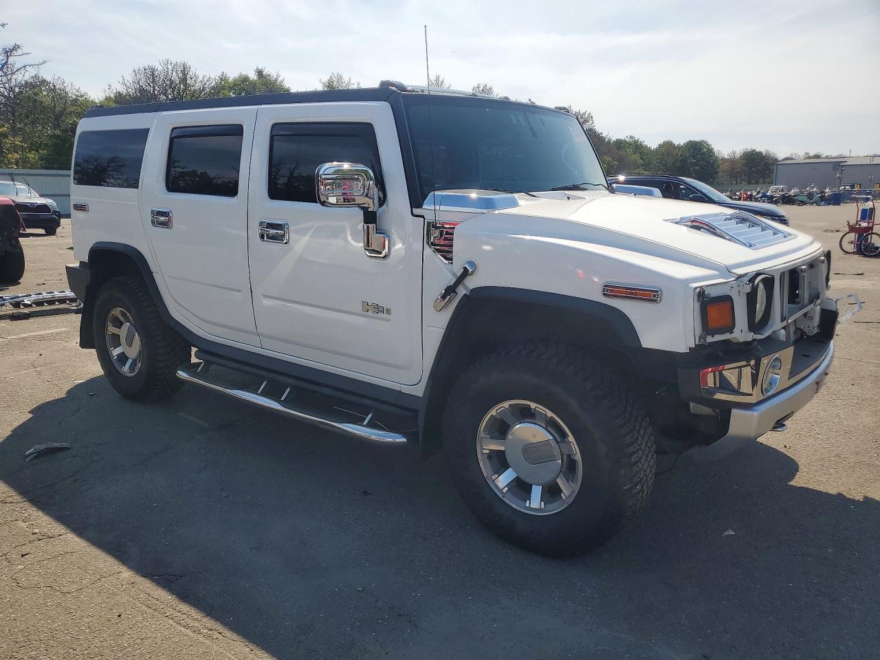 2008 Hummer H2 Белый vin: 5GRGN23828H108659