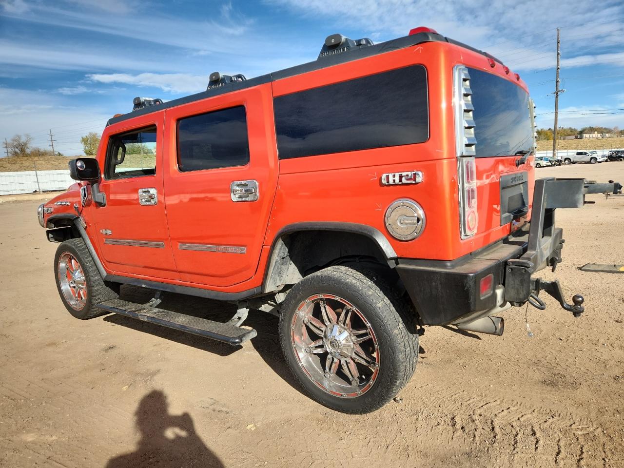 2008 Hummer H2 Orange vin: 5GRGN23838H108475