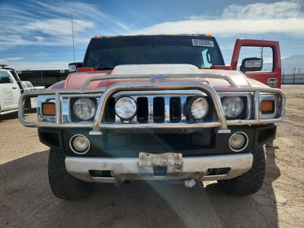 2008 Hummer H2 Orange vin: 5GRGN23838H108475