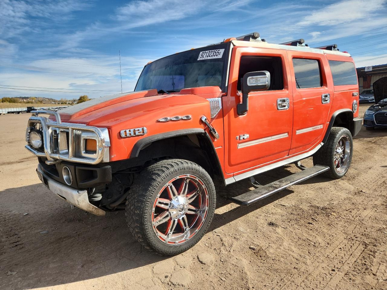 2008 Hummer H2 Orange vin: 5GRGN23838H108475