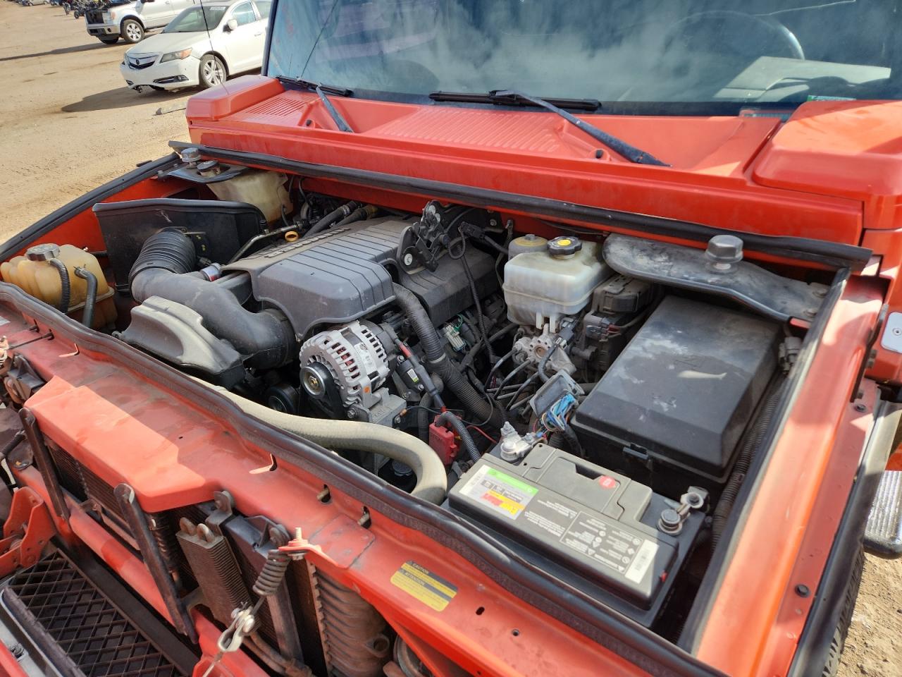 2008 Hummer H2 Orange vin: 5GRGN23838H108475