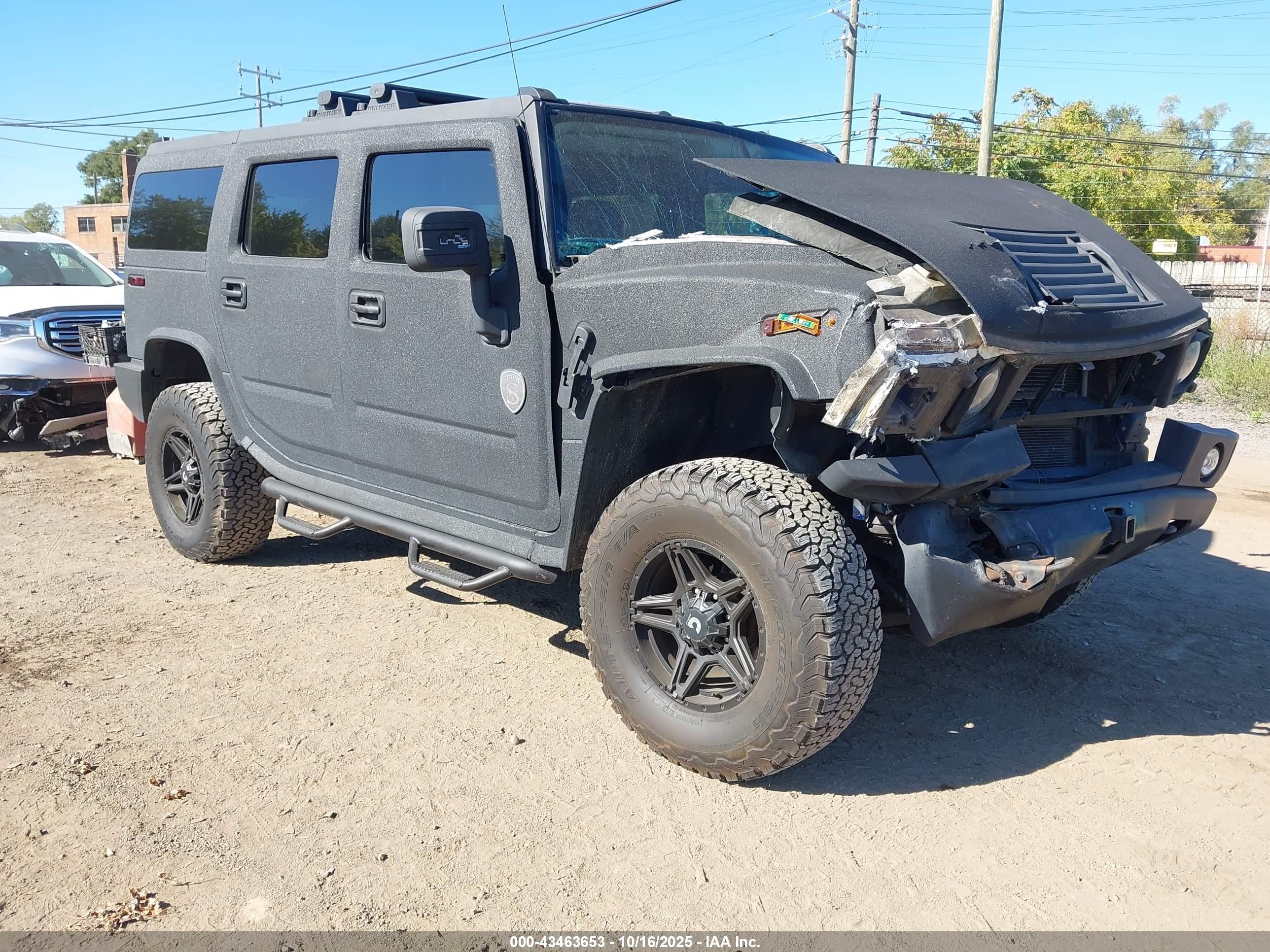 2008 Hummer H2 Suv   Black vin: 5GRGN23868H102928