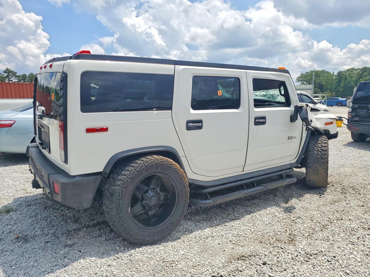 2008 Hummer H2 White vin: 5GRGN23878H102260