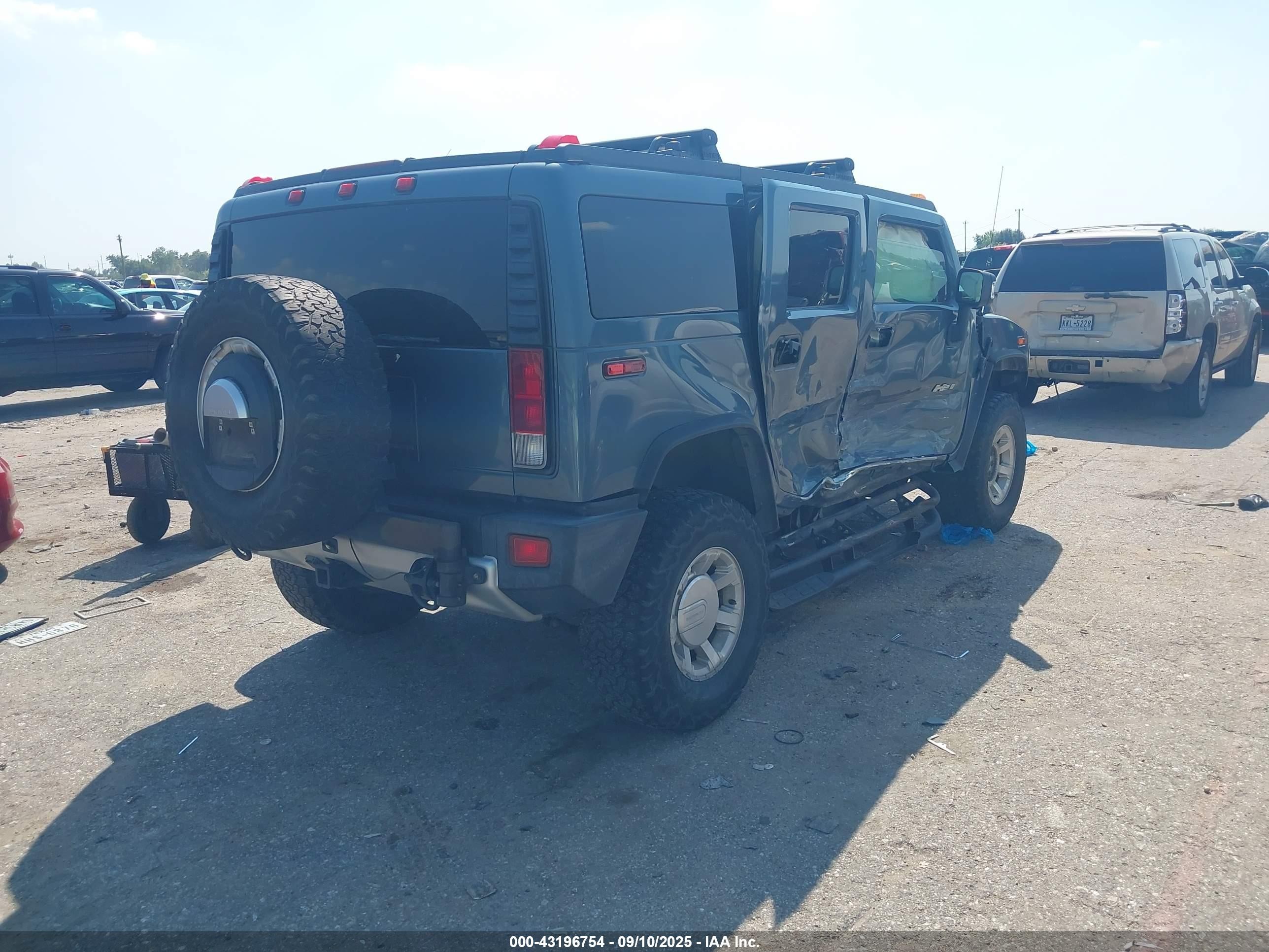 2008 Hummer H2 Suv Dark Blue vin: 5GRGN23878H109127