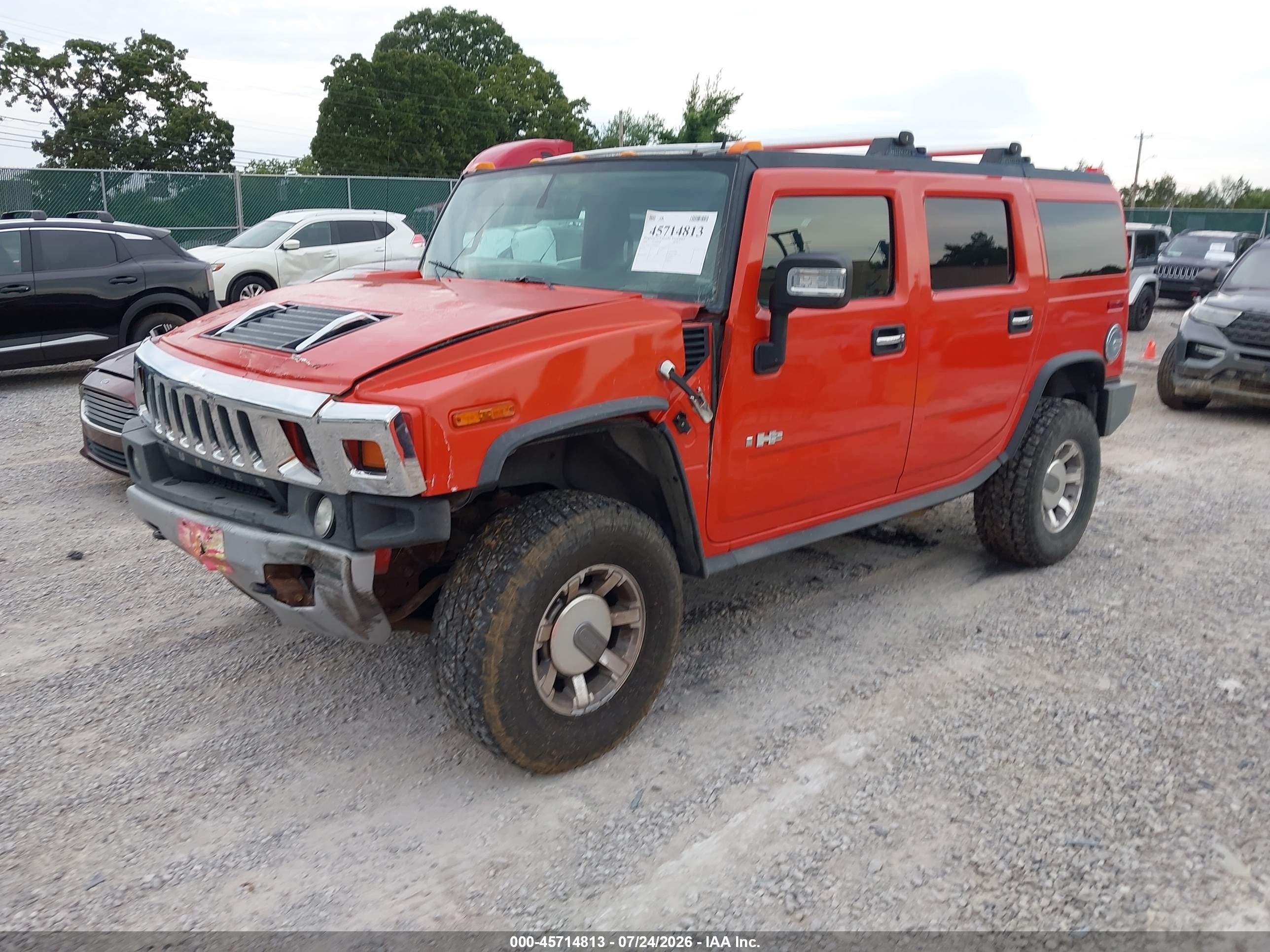 2008 Hummer H2 Suv   Оранжевый vin: 5GRGN23888H104714