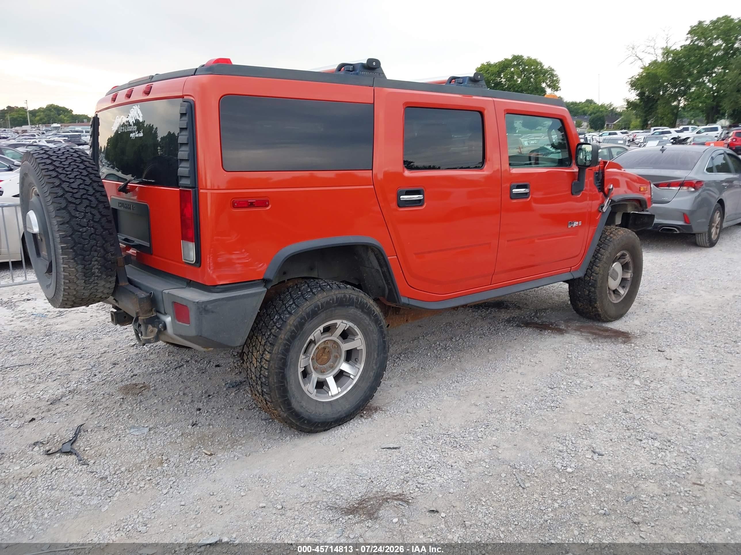 2008 Hummer H2 Suv   Оранжевый vin: 5GRGN23888H104714