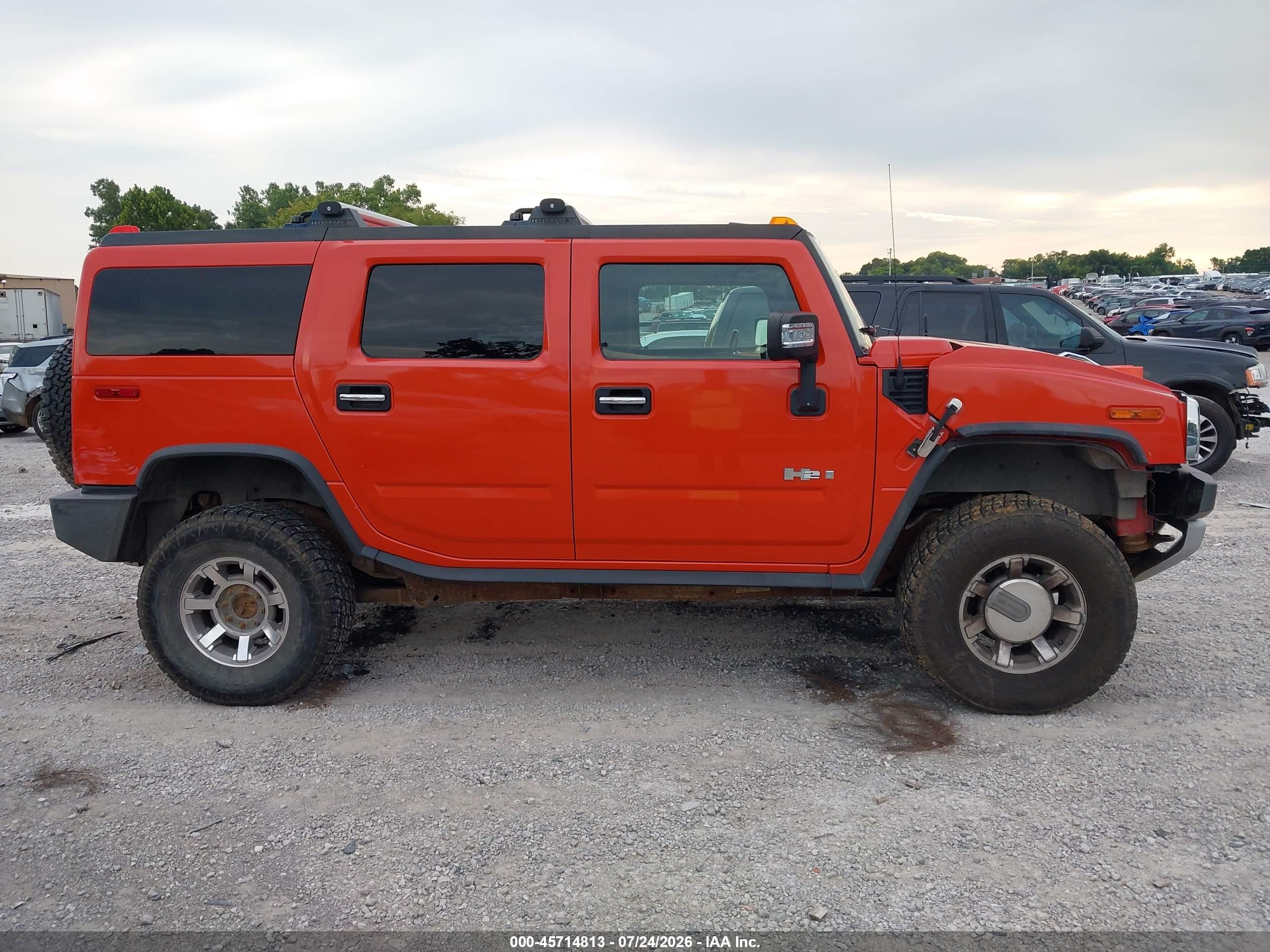 2008 Hummer H2 Suv   Оранжевый vin: 5GRGN23888H104714