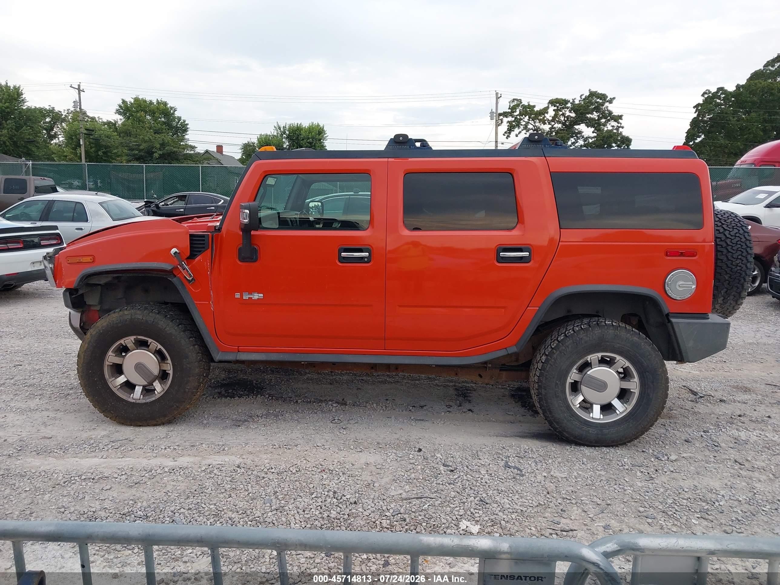 2008 Hummer H2 Suv   Оранжевый vin: 5GRGN23888H104714