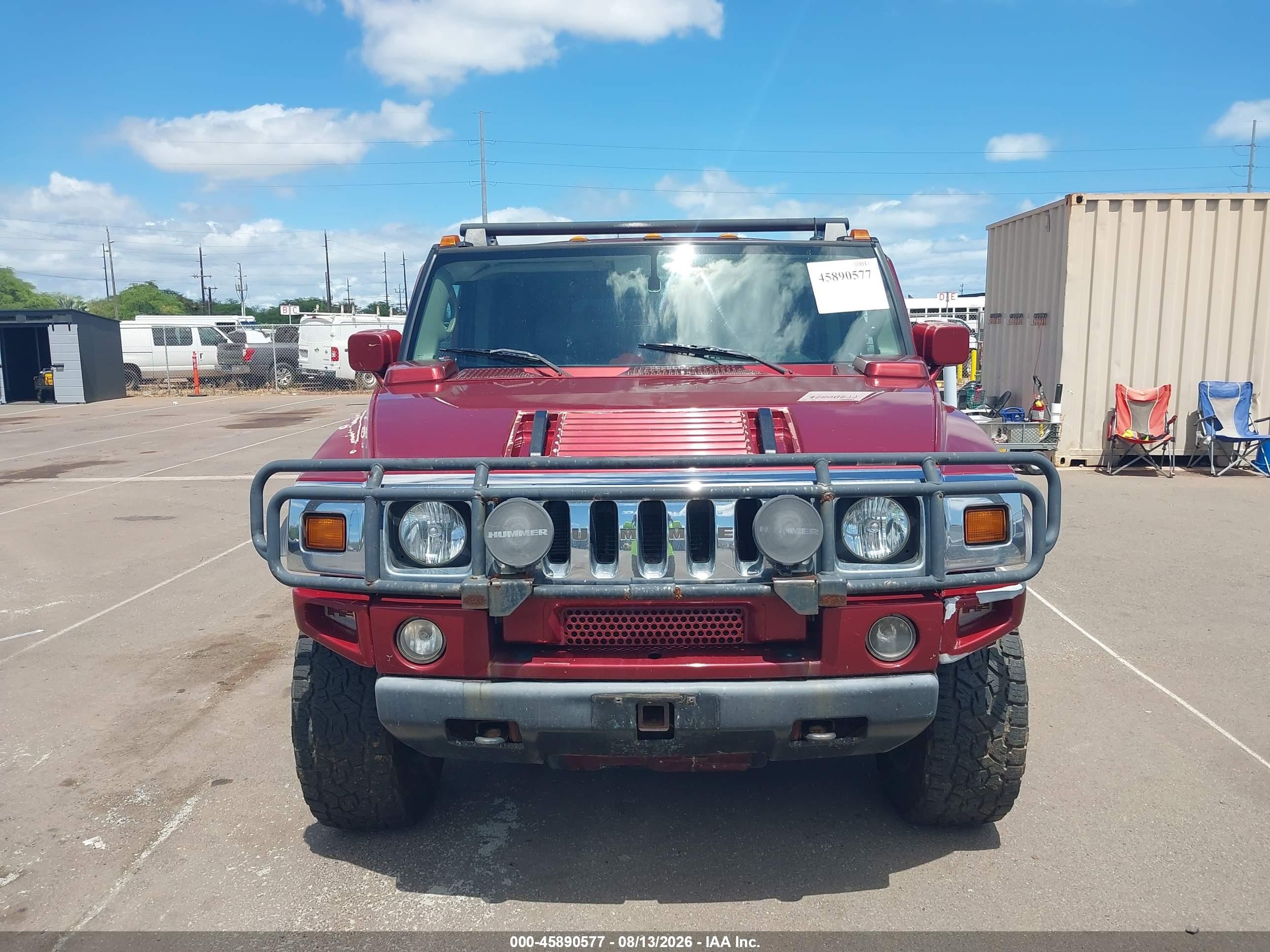 2003 Hummer H2   Maroon vin: 5GRGN23U03H111825