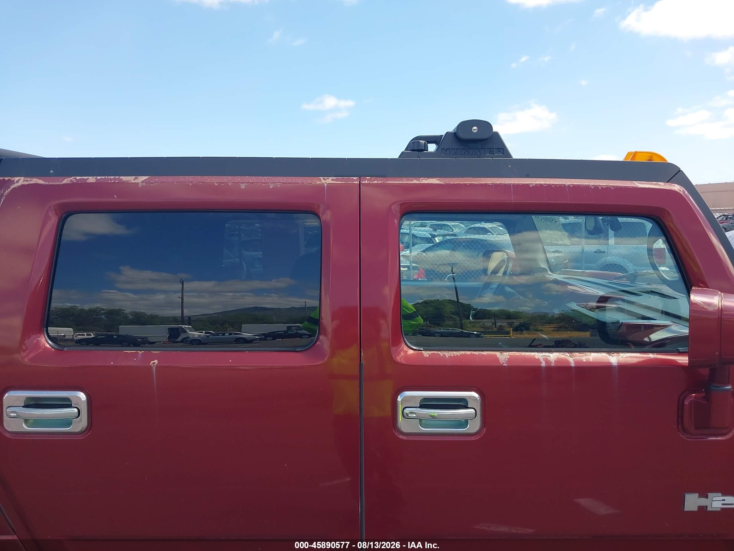 2003 Hummer H2   Maroon vin: 5GRGN23U03H111825