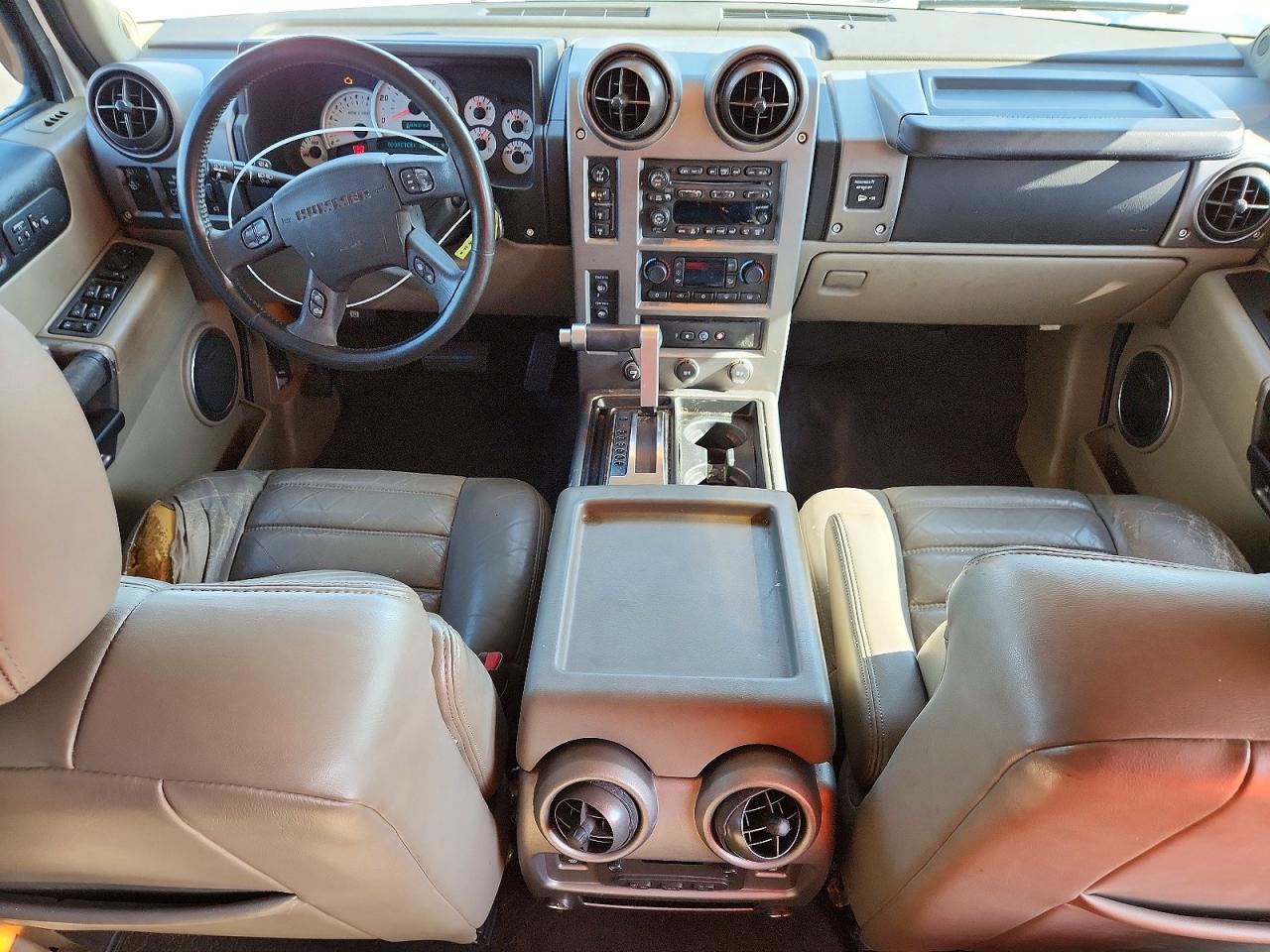 2003 Hummer H2 White vin: 5GRGN23U03H128768