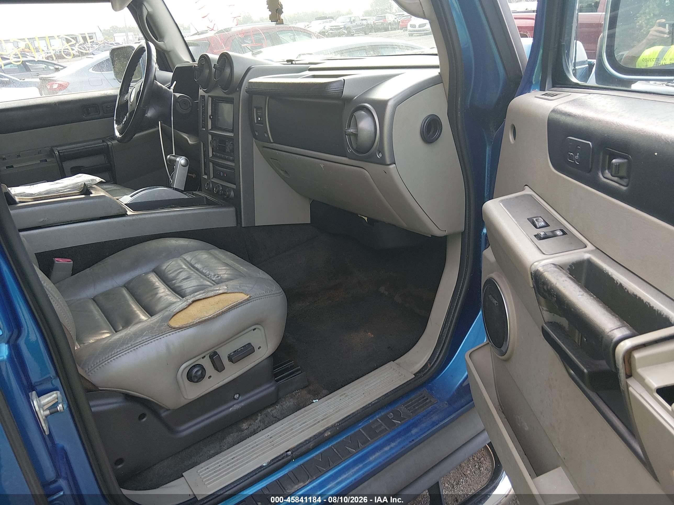 2004 Hummer H2   Blue vin: 5GRGN23U04H115424