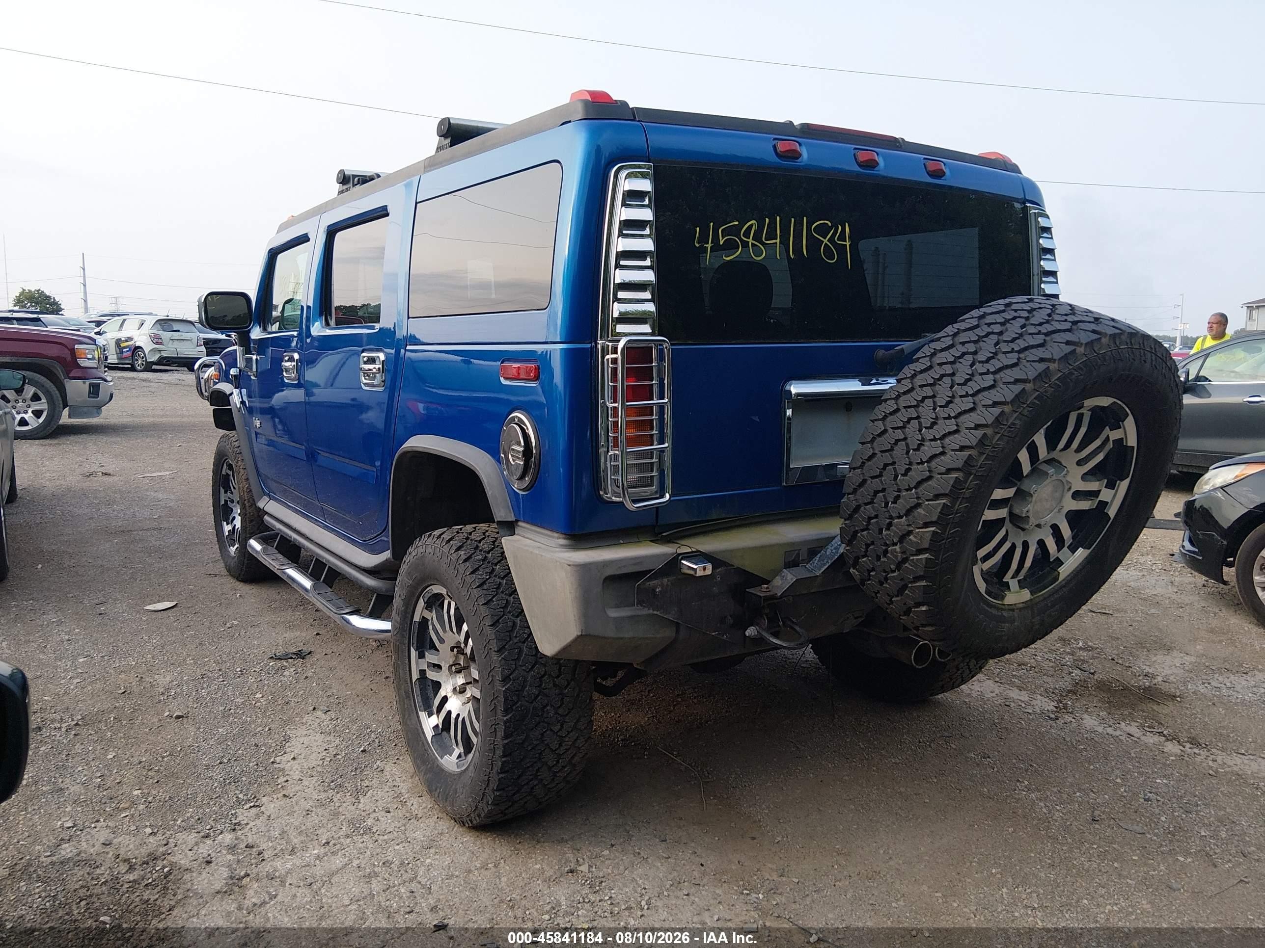 2004 Hummer H2   Blue vin: 5GRGN23U04H115424