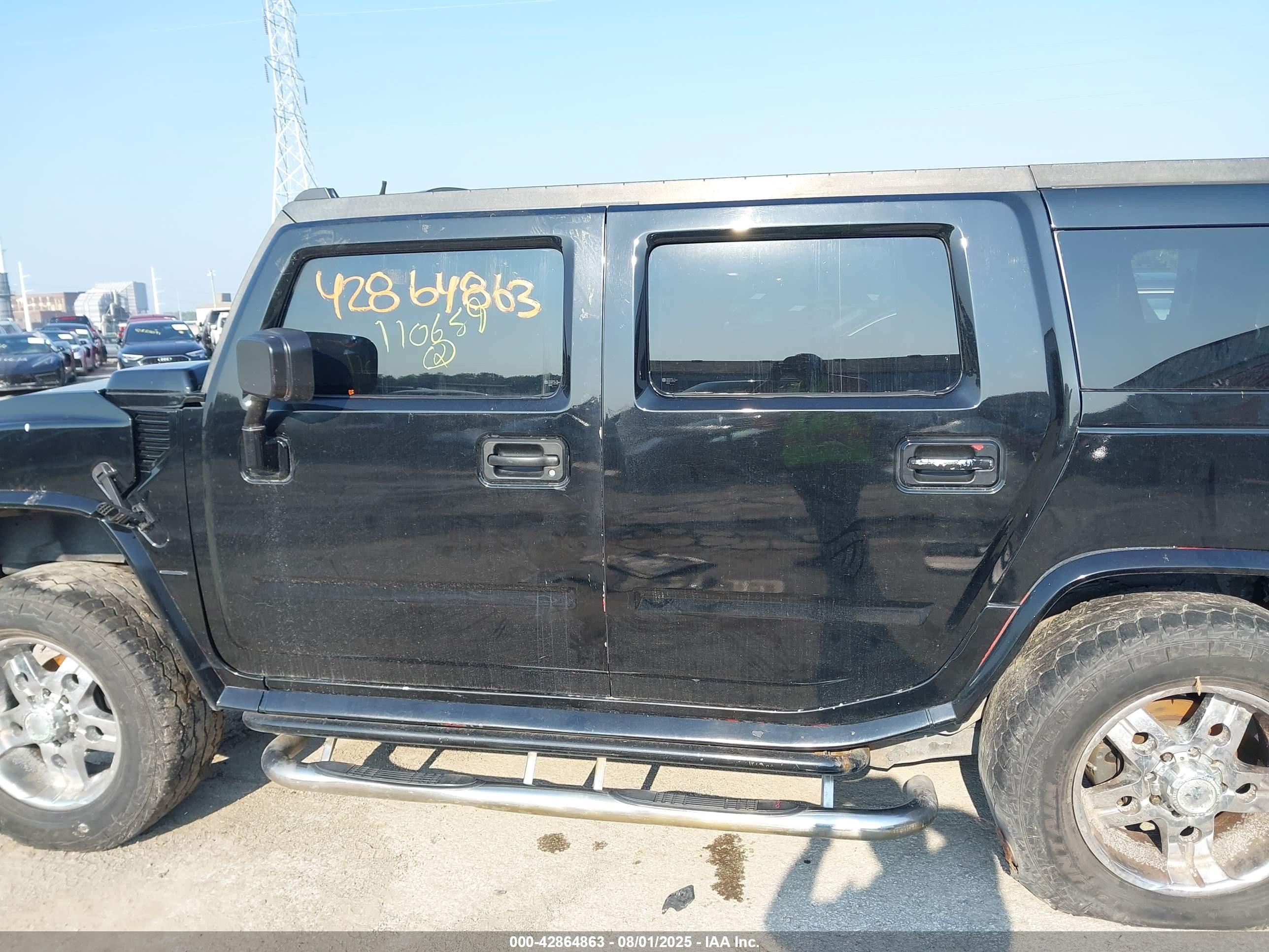 2005 Hummer H2 Suv   Black vin: 5GRGN23U05H110659