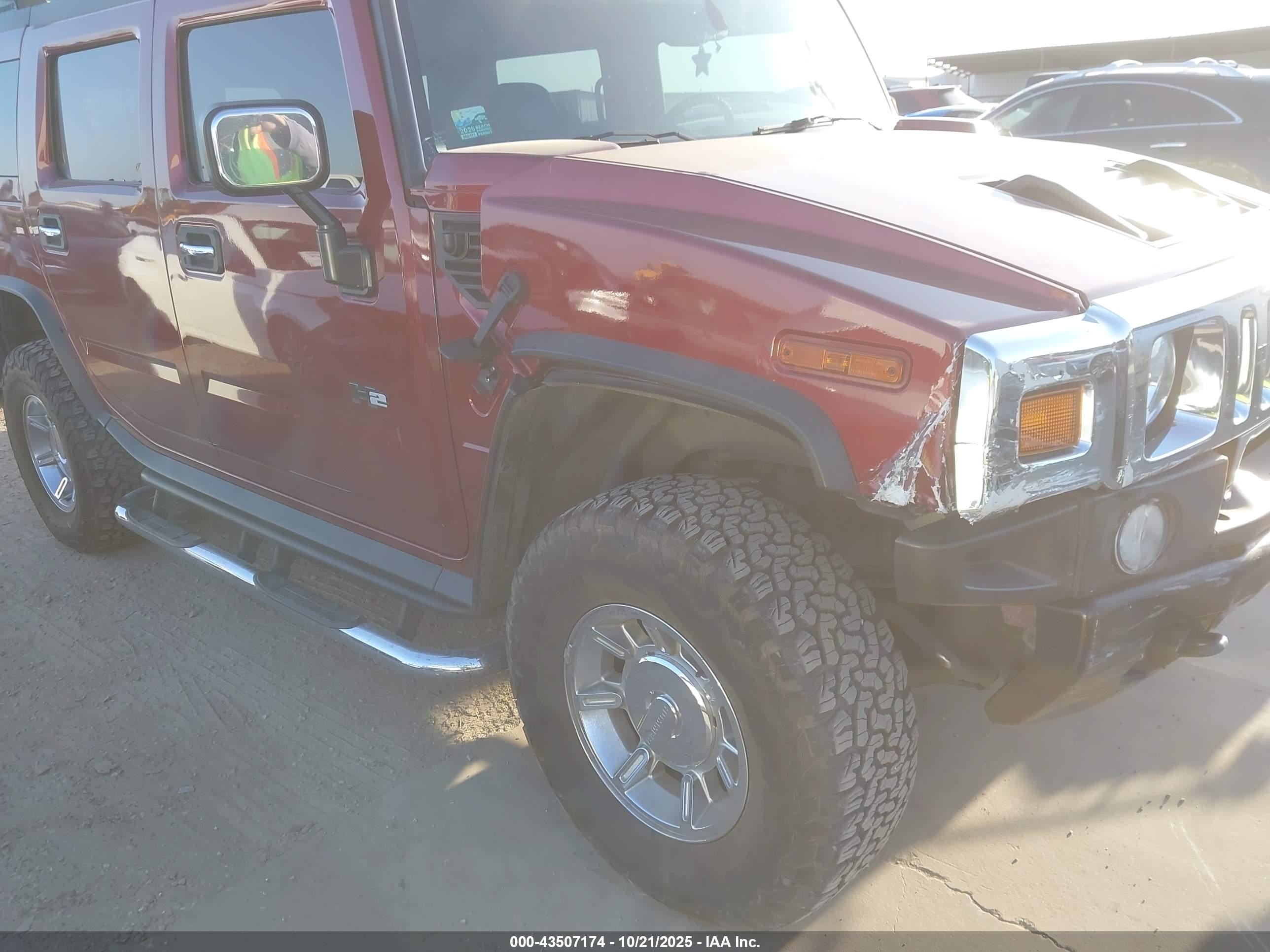 2005 Hummer H2 Suv   Темно-бордовый vin: 5GRGN23U15H130290