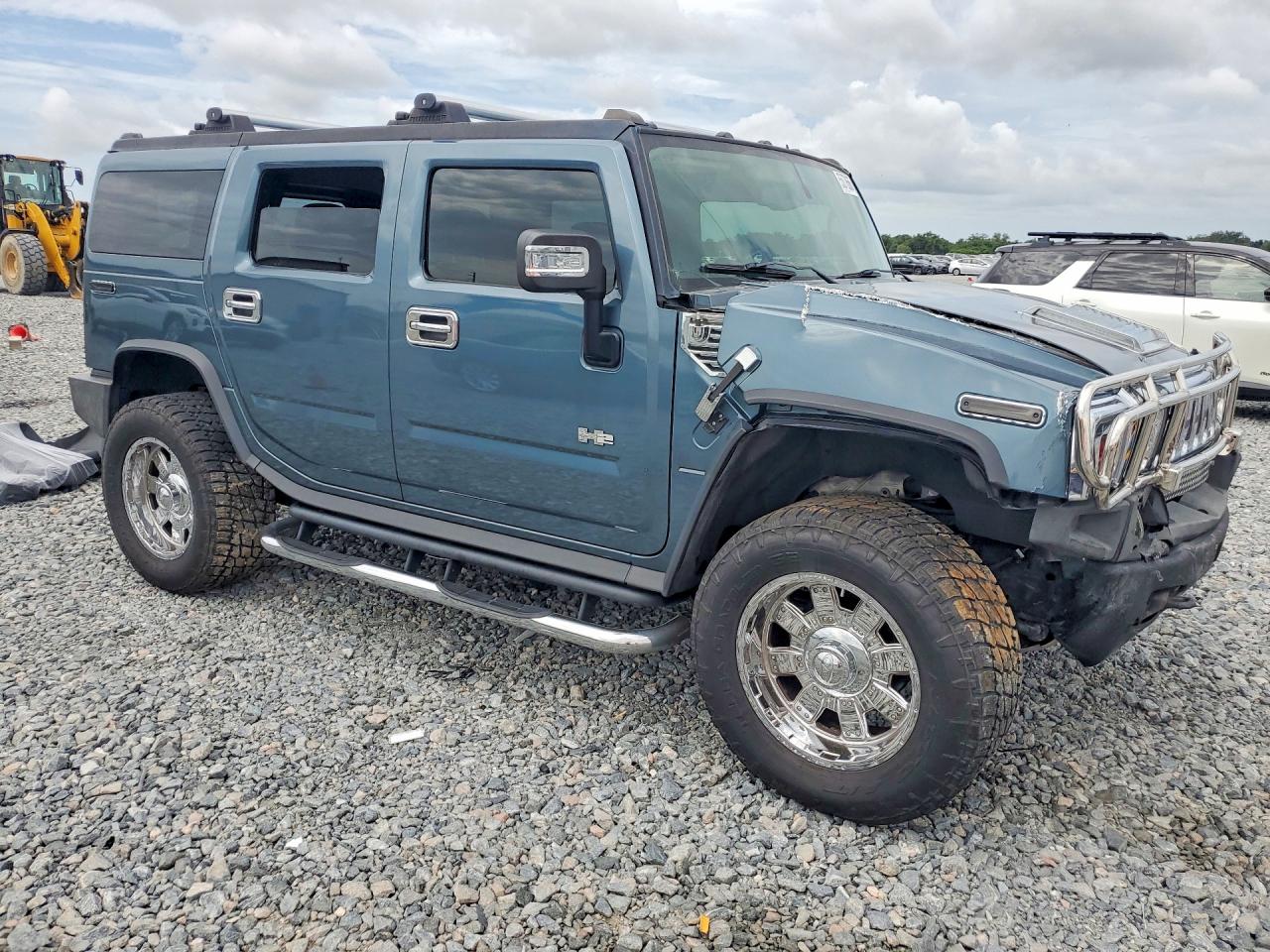 2006 Hummer H2 Blue vin: 5GRGN23U16H102460