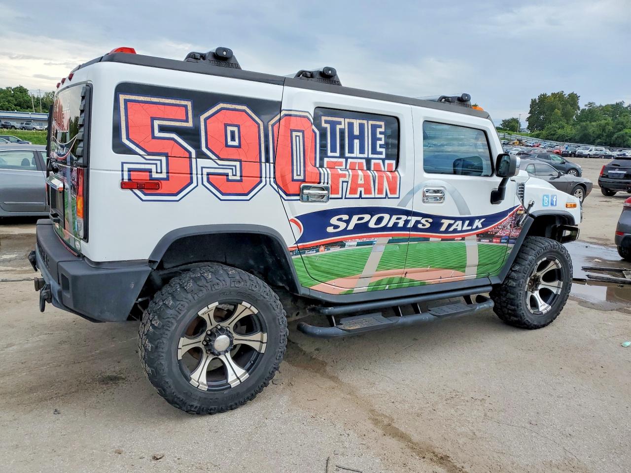 2003 Hummer H2 White vin: 5GRGN23U23H127525