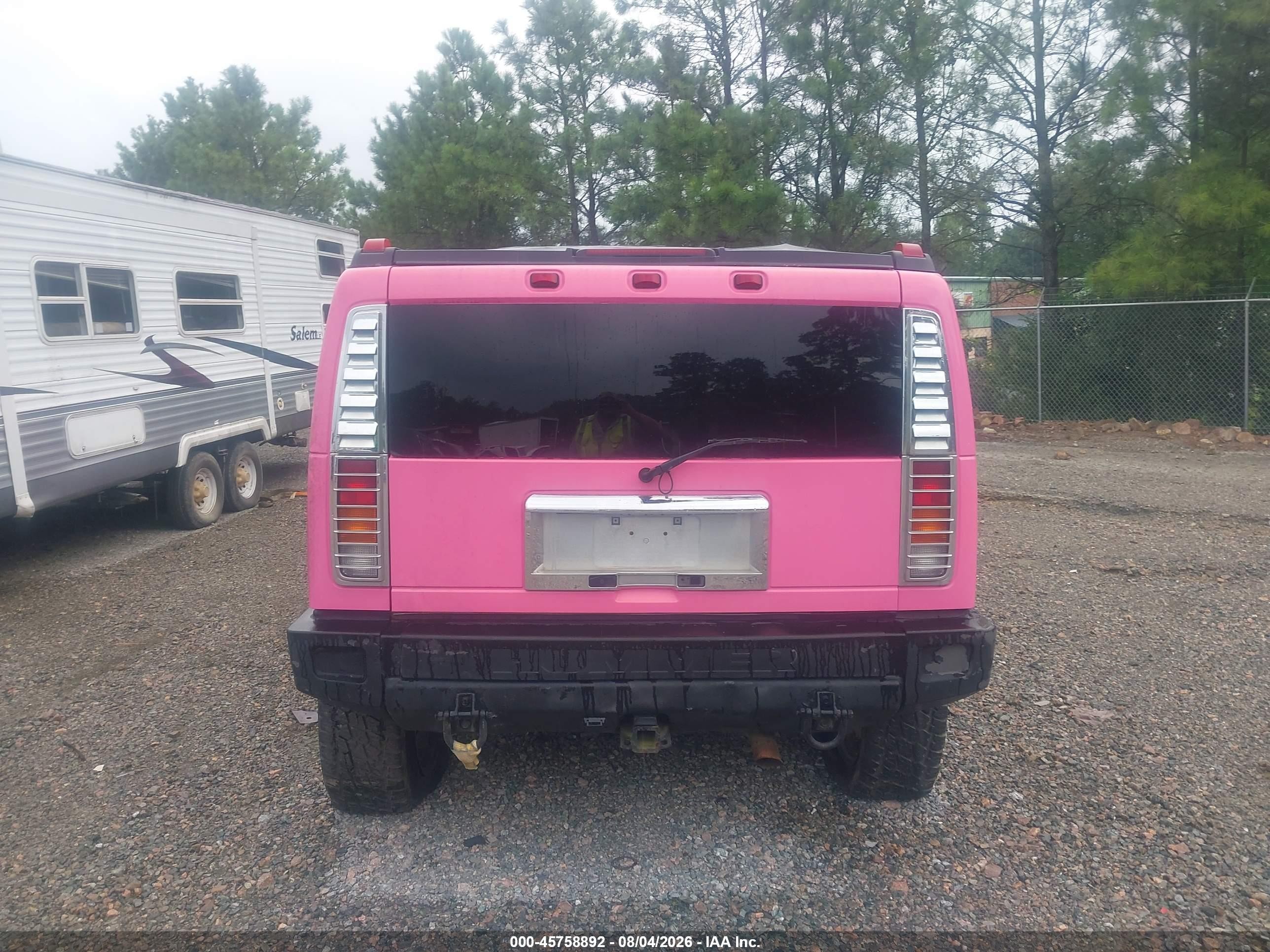 2003 Hummer H2   Pink vin: 5GRGN23U33H143698
