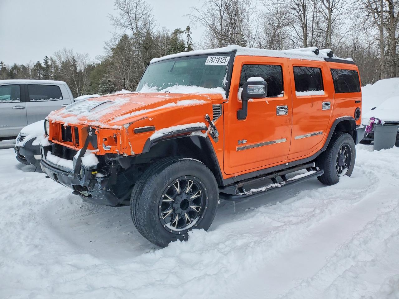 2007 Hummer H2 Orange vin: 5GRGN23U37H101263
