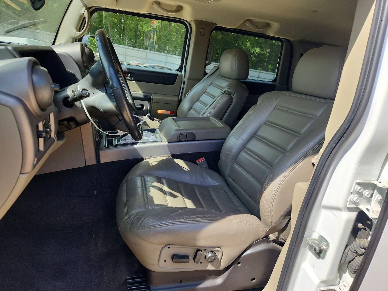 2003 Hummer H2 White vin: 5GRGN23U43H130412