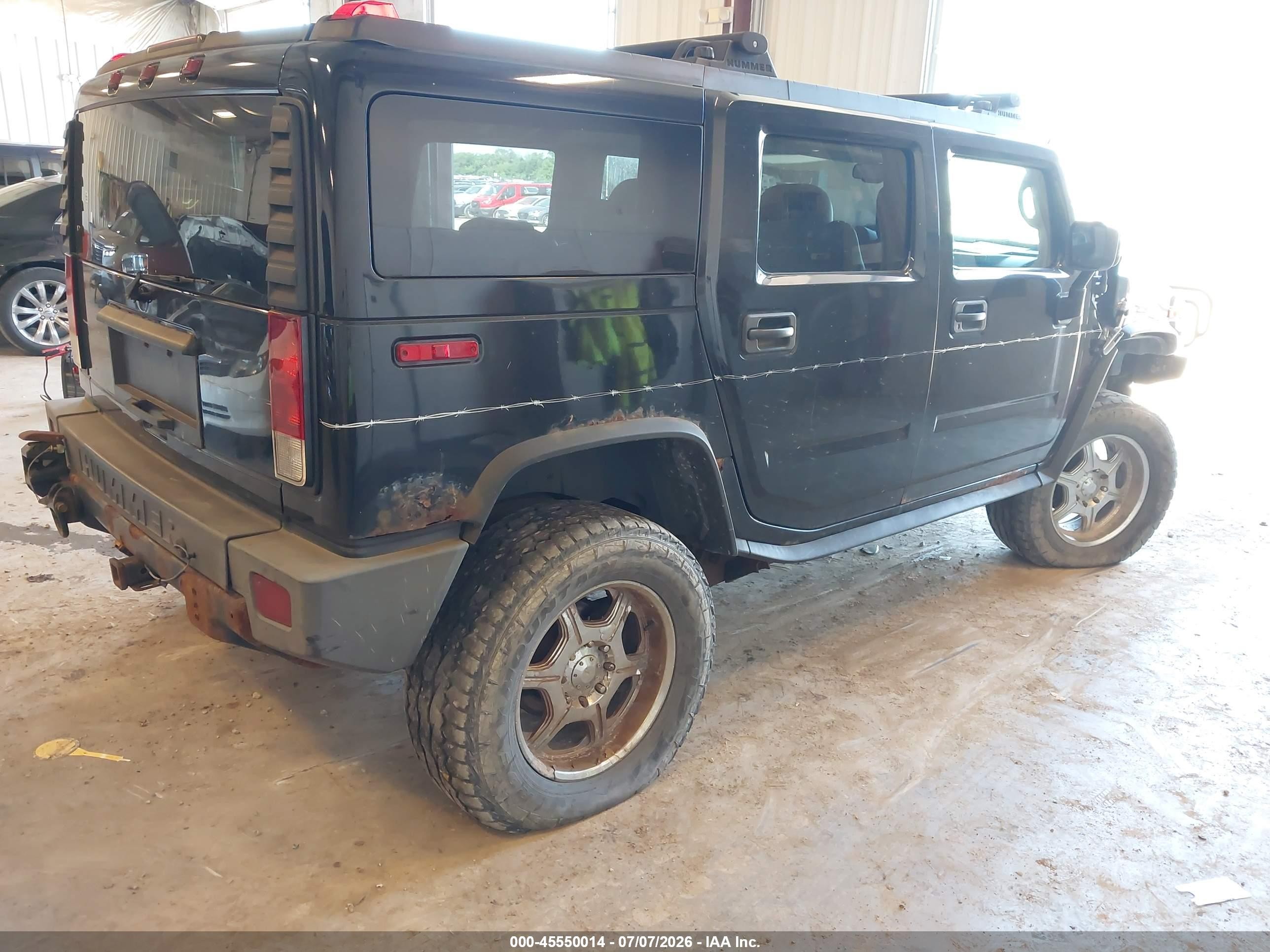 2005 Hummer H2 Suv Black vin: 5GRGN23U45H122863