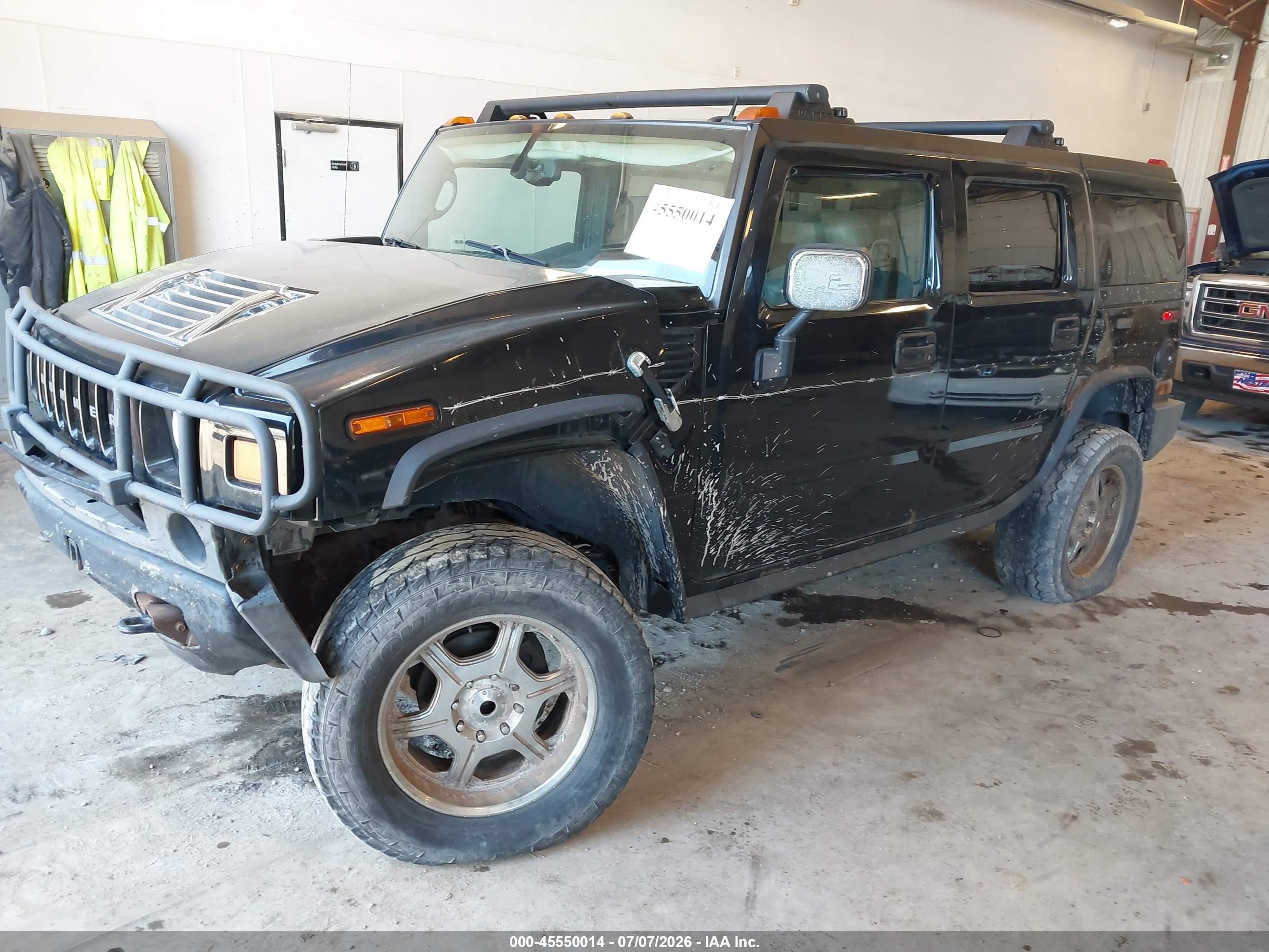 2005 Hummer H2 Suv Black vin: 5GRGN23U45H122863