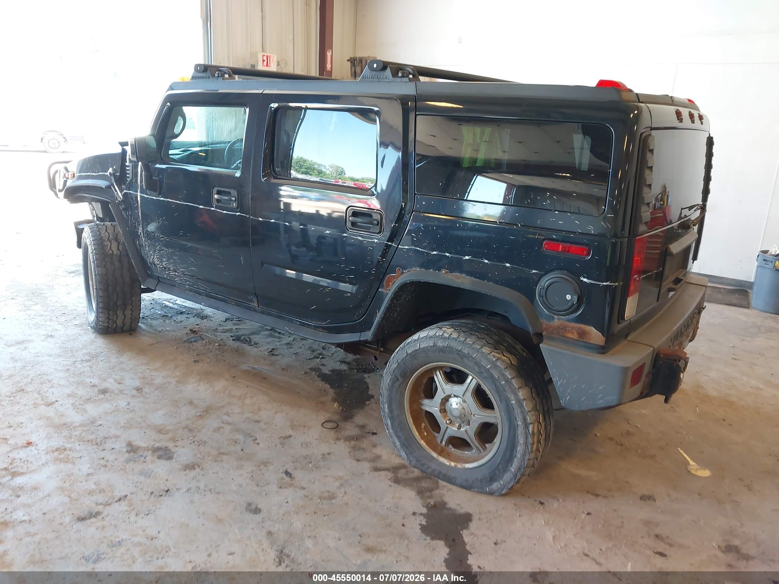 2005 Hummer H2 Suv Black vin: 5GRGN23U45H122863