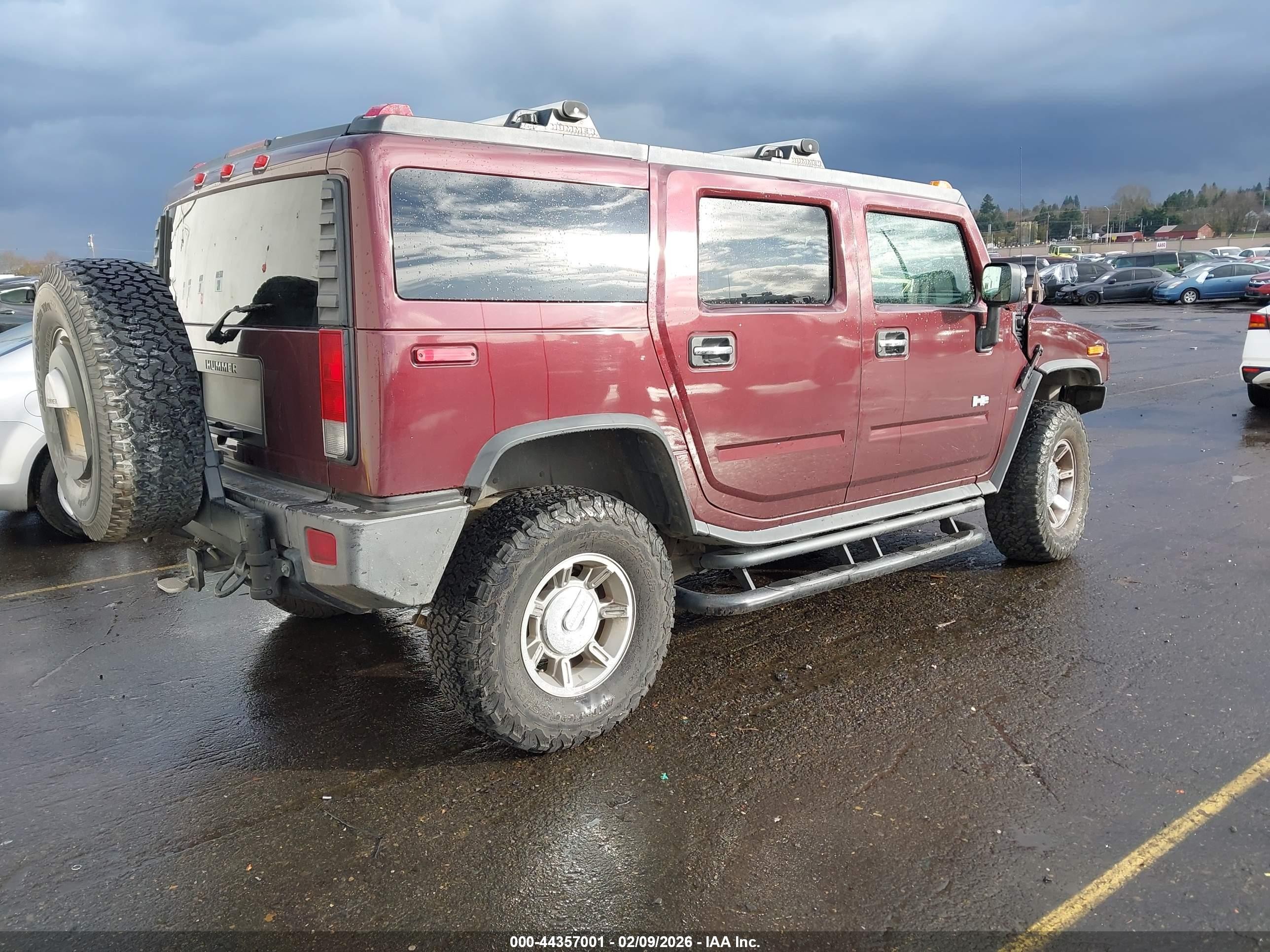 2006 Hummer H2 Suv   Black vin: 5GRGN23U46H106583