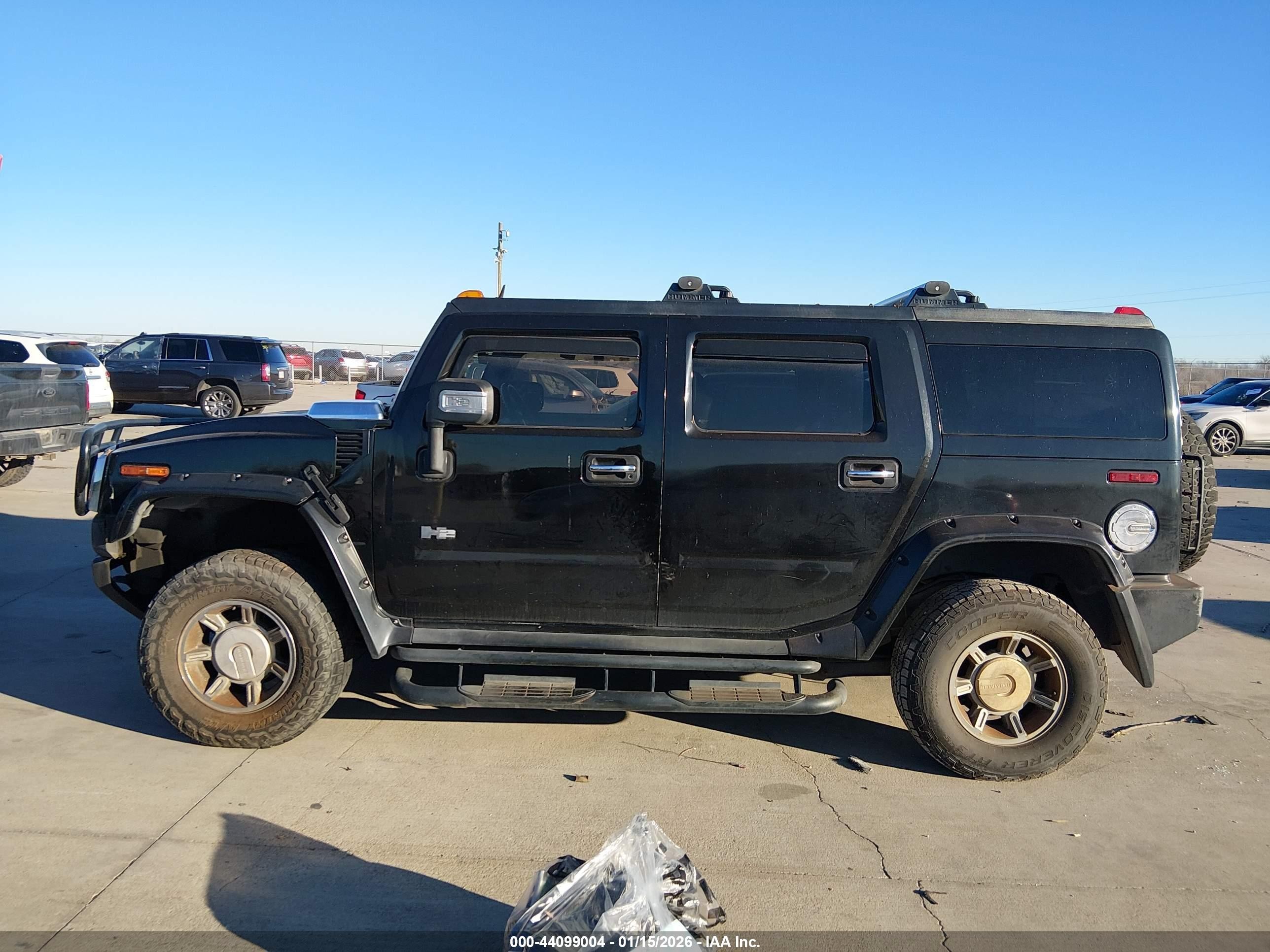 2006 Hummer H2 Suv   Black vin: 5GRGN23U46H112447