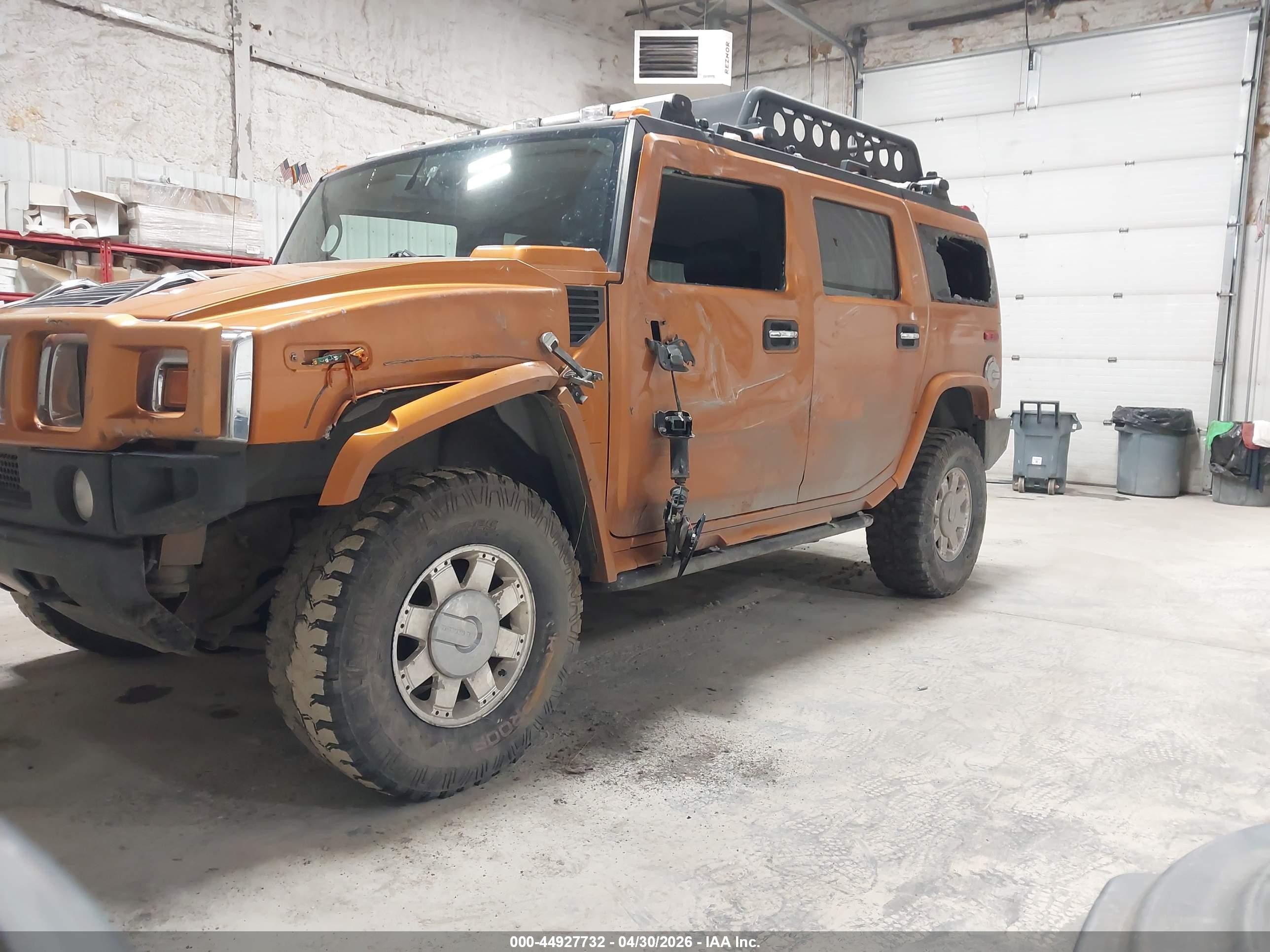 2006 Hummer H2 Suv   Orange vin: 5GRGN23U46H115378