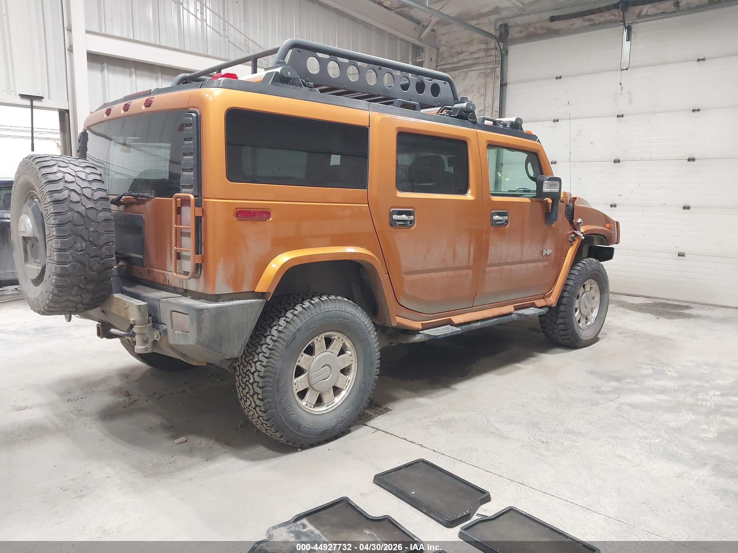 2006 Hummer H2 Suv   Orange vin: 5GRGN23U46H115378