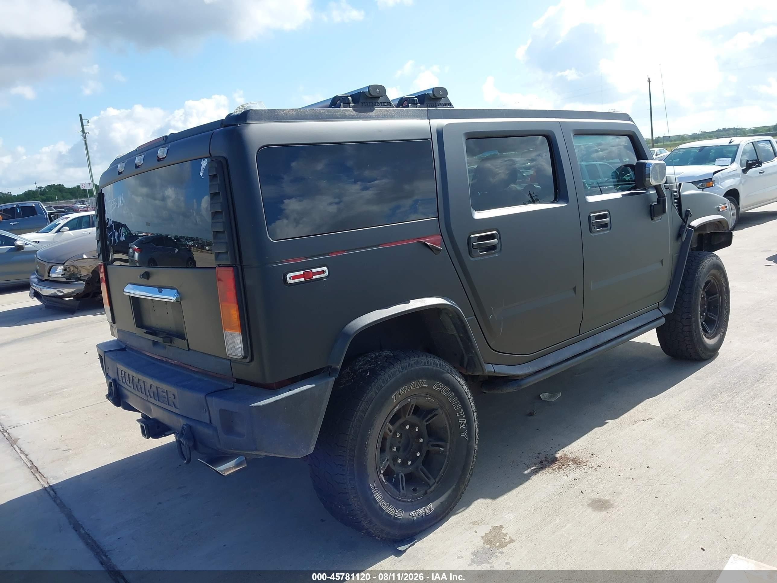 2004 Hummer H2   Black vin: 5GRGN23U54H117203