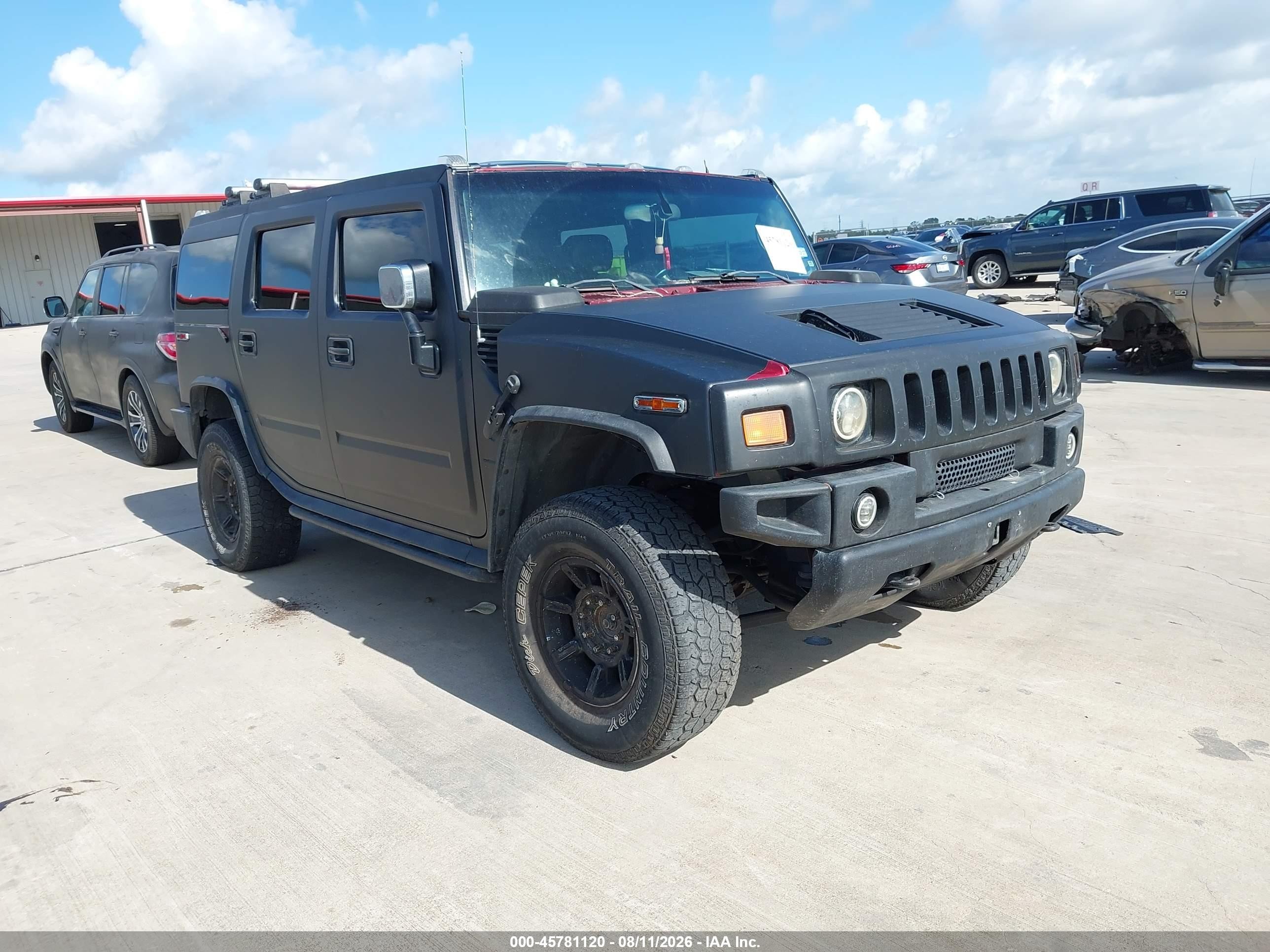 2004 Hummer H2   Black vin: 5GRGN23U54H117203