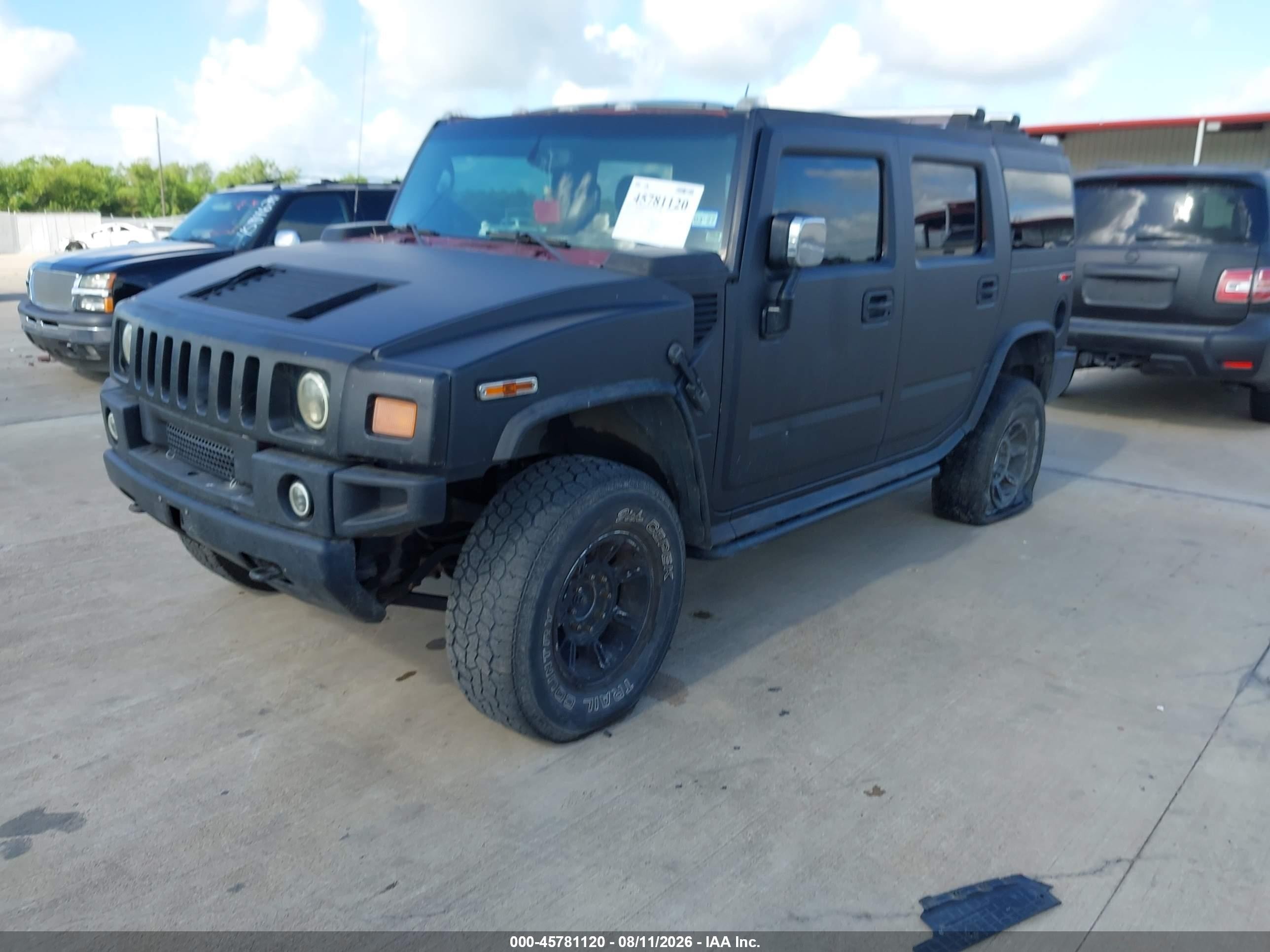 2004 Hummer H2   Black vin: 5GRGN23U54H117203