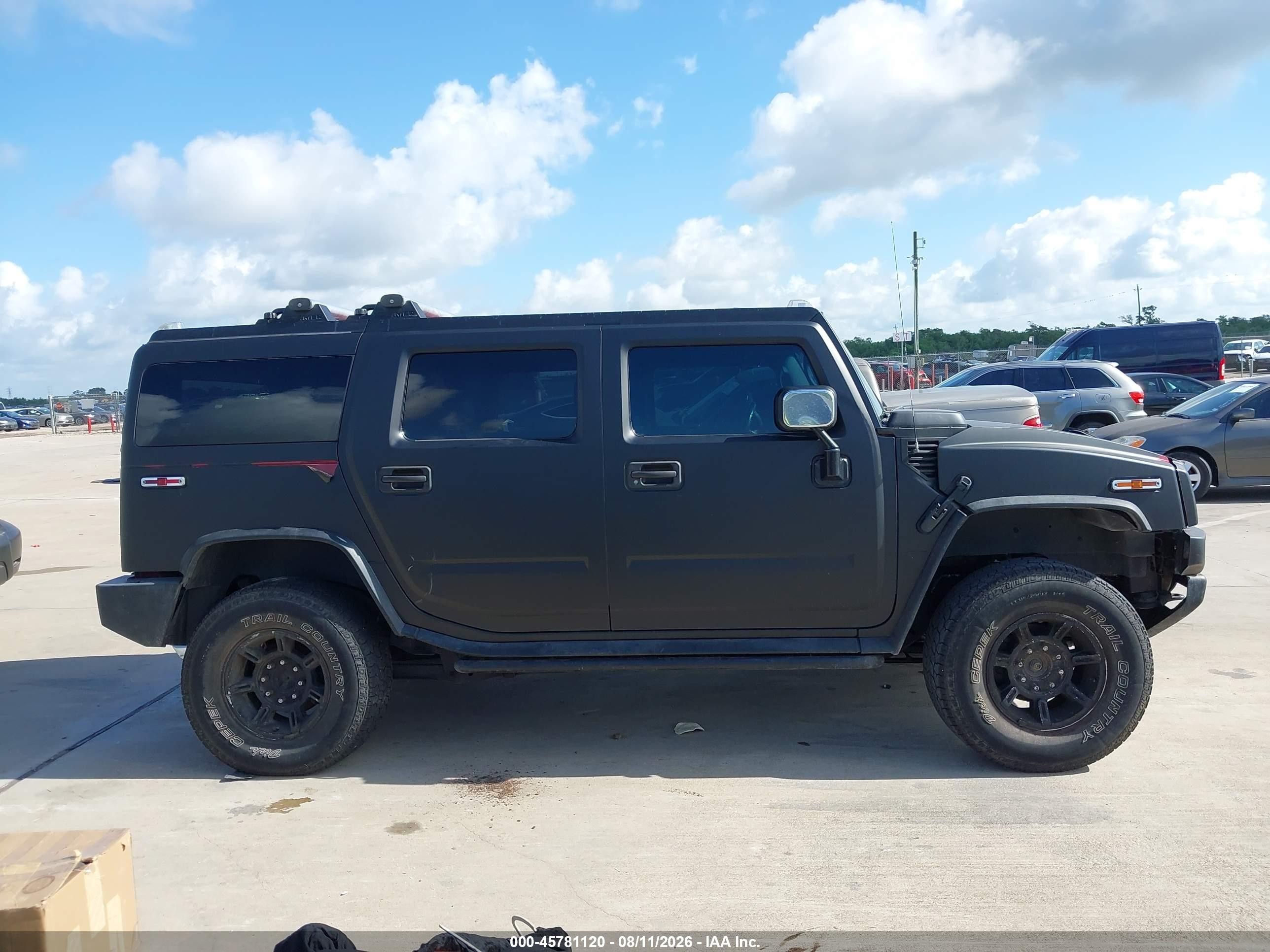 2004 Hummer H2   Black vin: 5GRGN23U54H117203