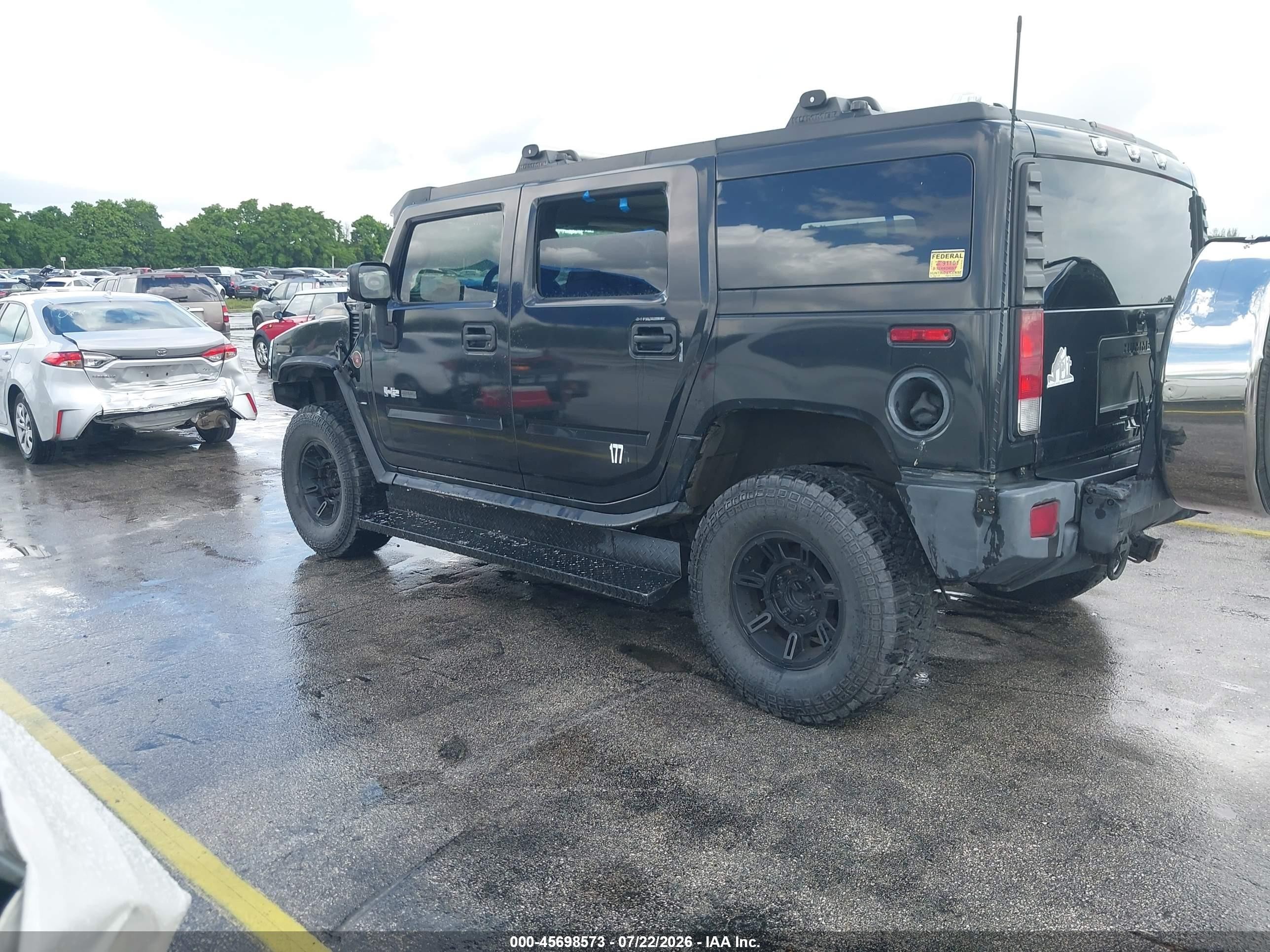 2006 Hummer H2 Suv   Черный vin: 5GRGN23U56H115857