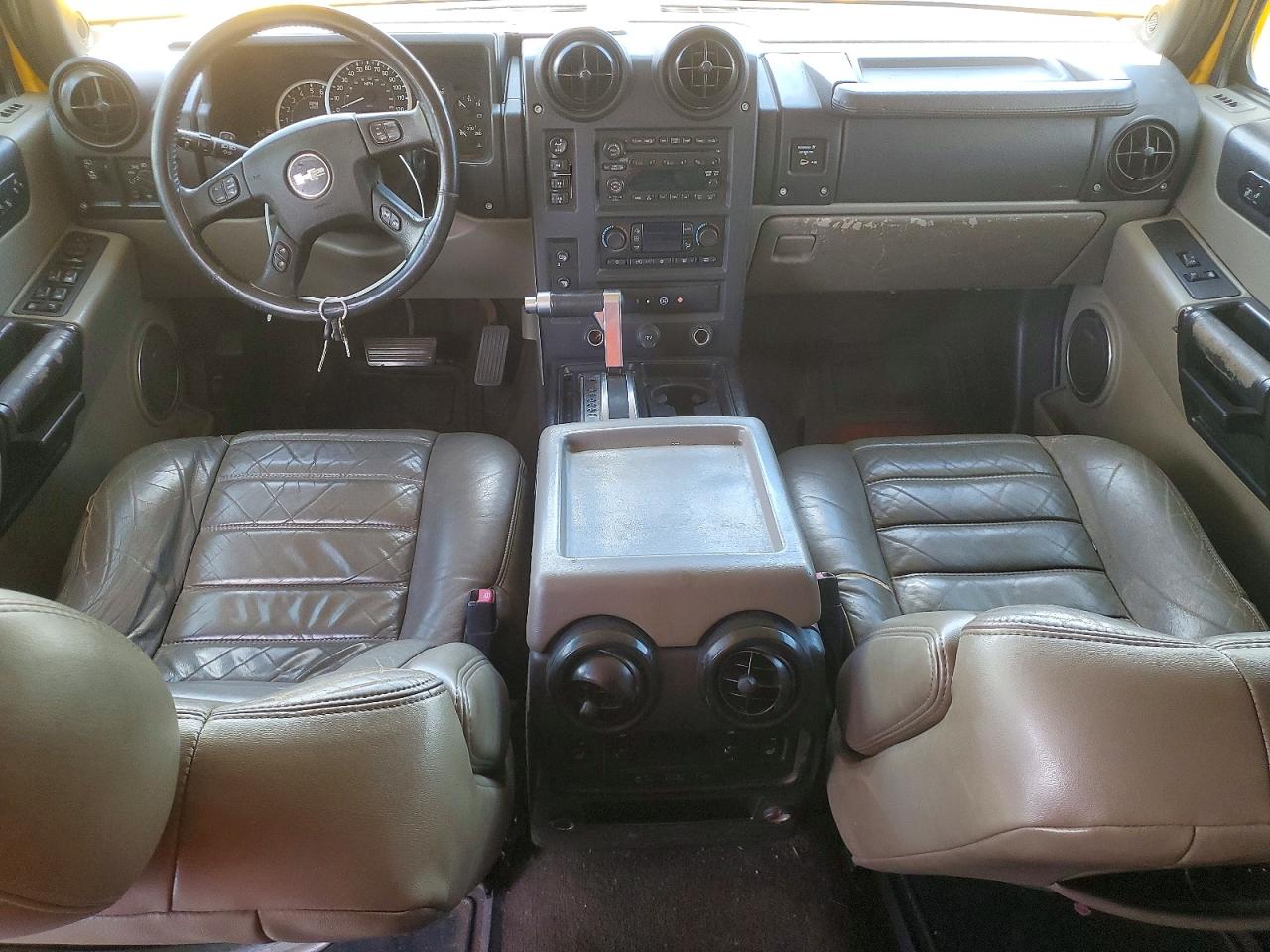 2005 Hummer H2 Yellow vin: 5GRGN23U65H129183
