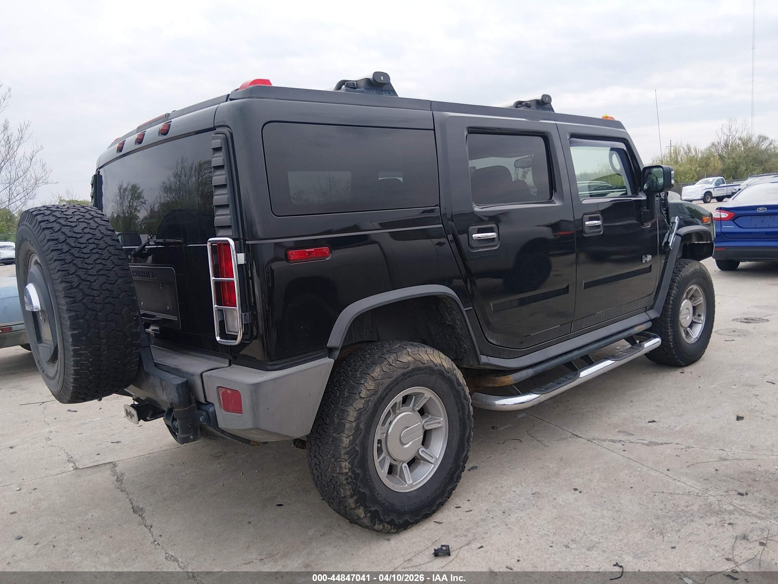 2006 Hummer H2 Suv   Black vin: 5GRGN23U66H100347