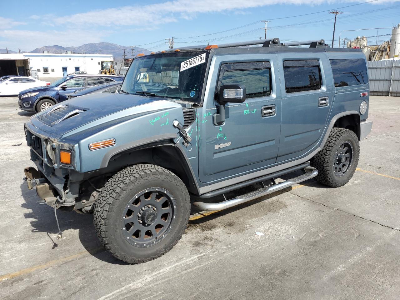 2007 Hummer H2 Gray vin: 5GRGN23U67H103637